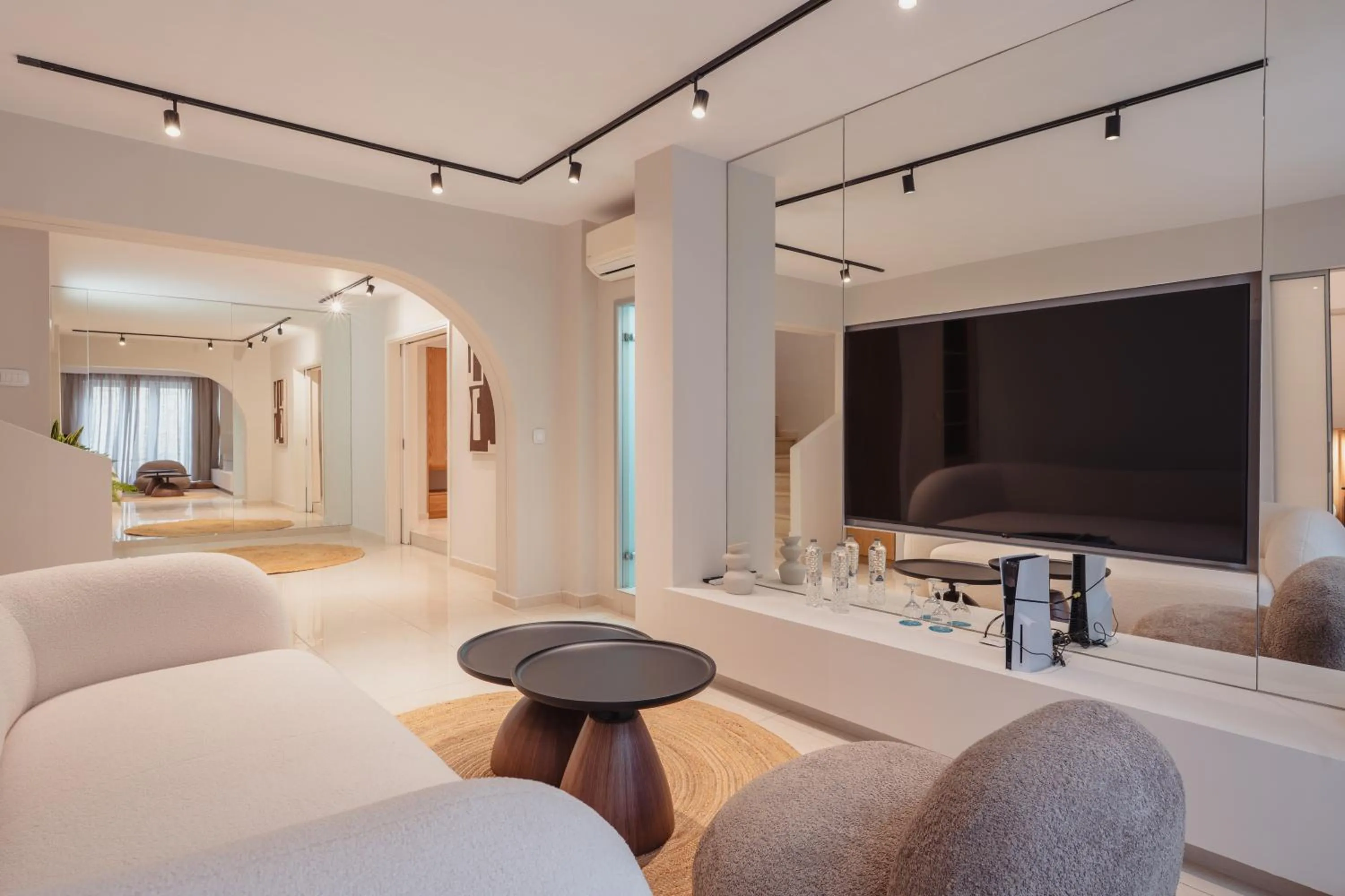 Living room, Bed in Anemos Luxury Grand Resort