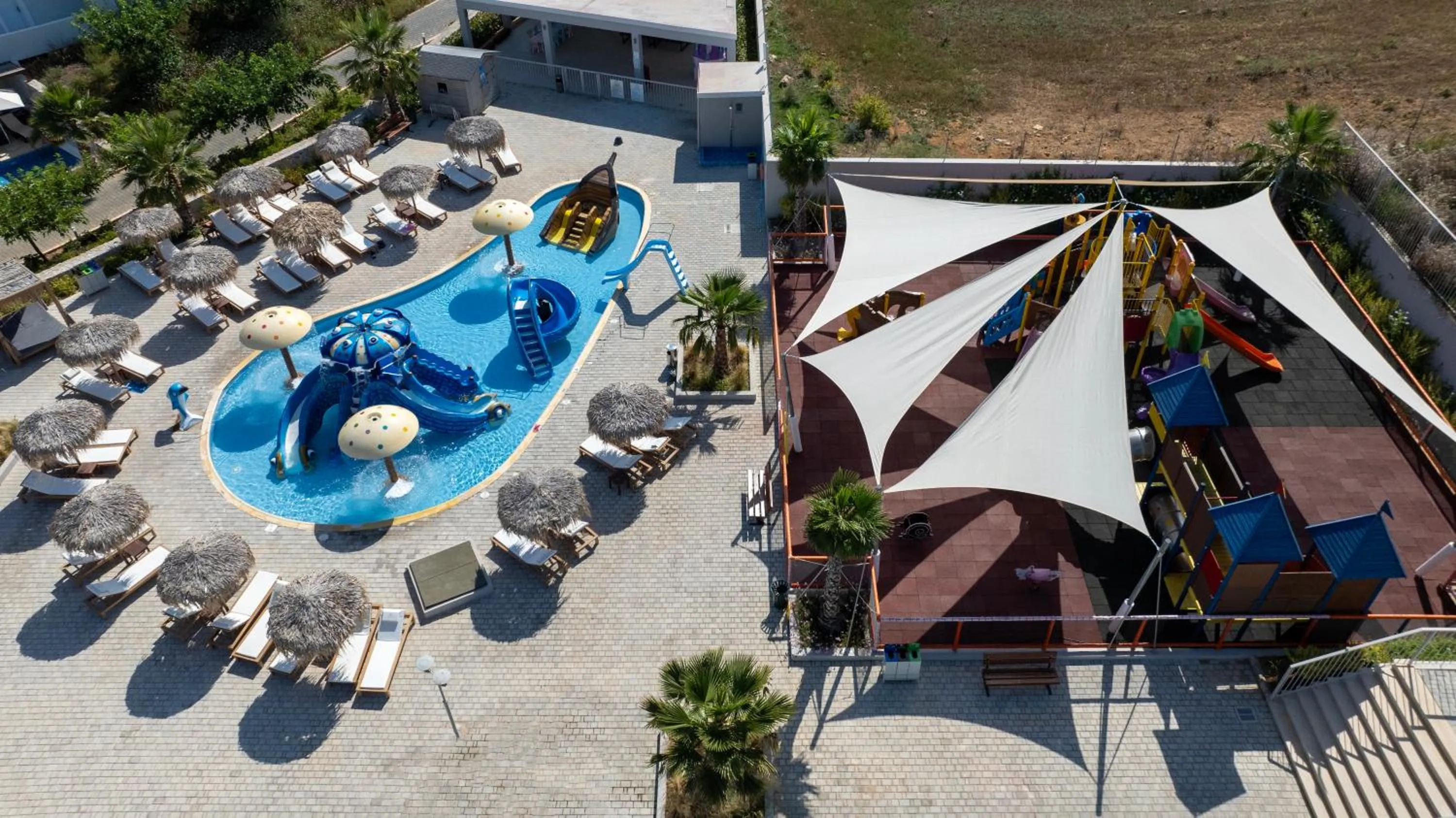 Aqua park in Anemos Luxury Grand Resort