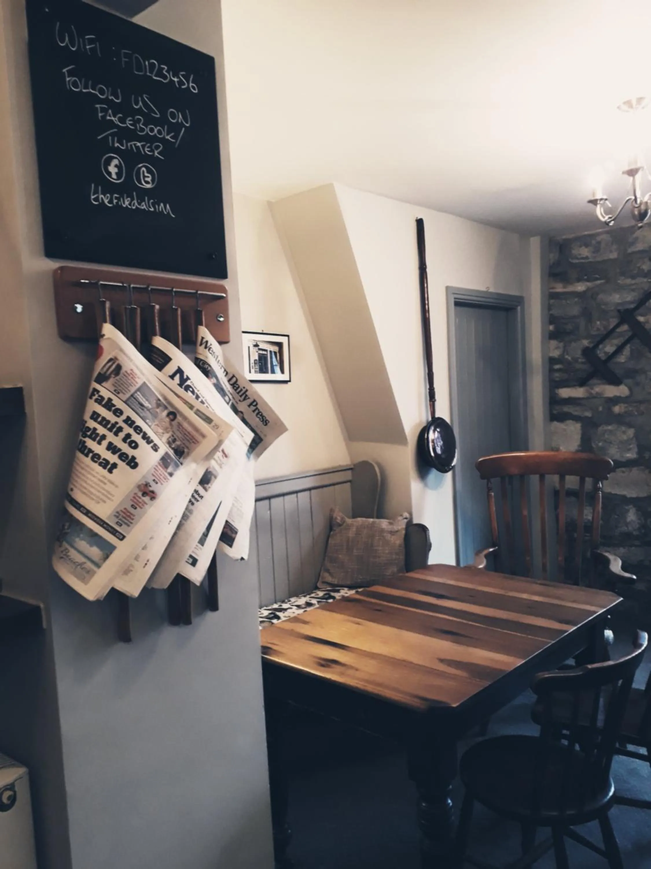 Dining area in The Five Dials Inn