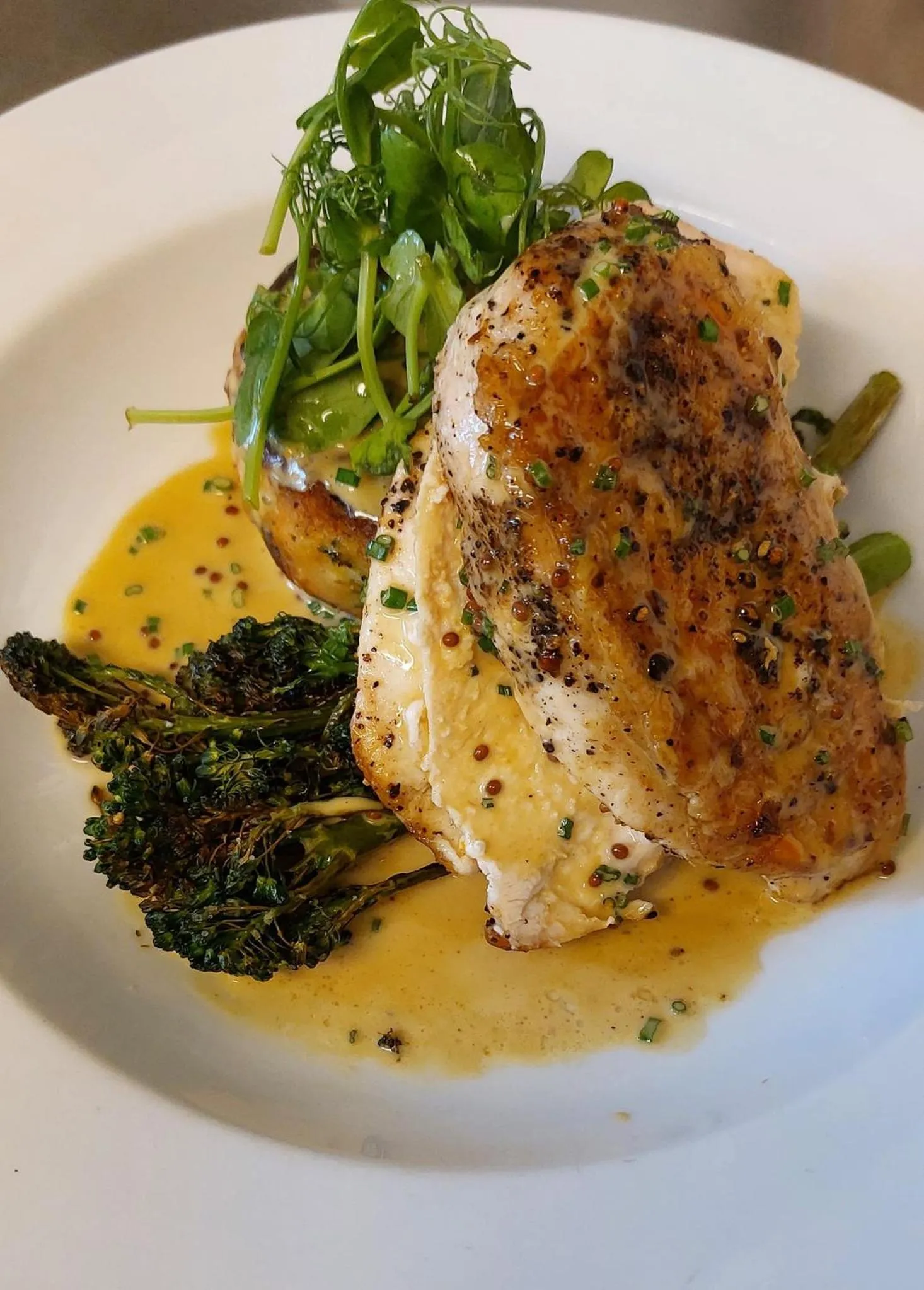 Food close-up in The Five Dials Inn