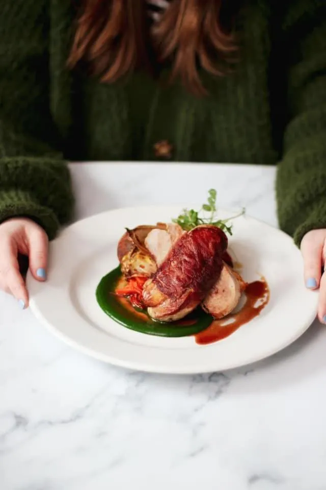 Food close-up in The Five Dials Inn