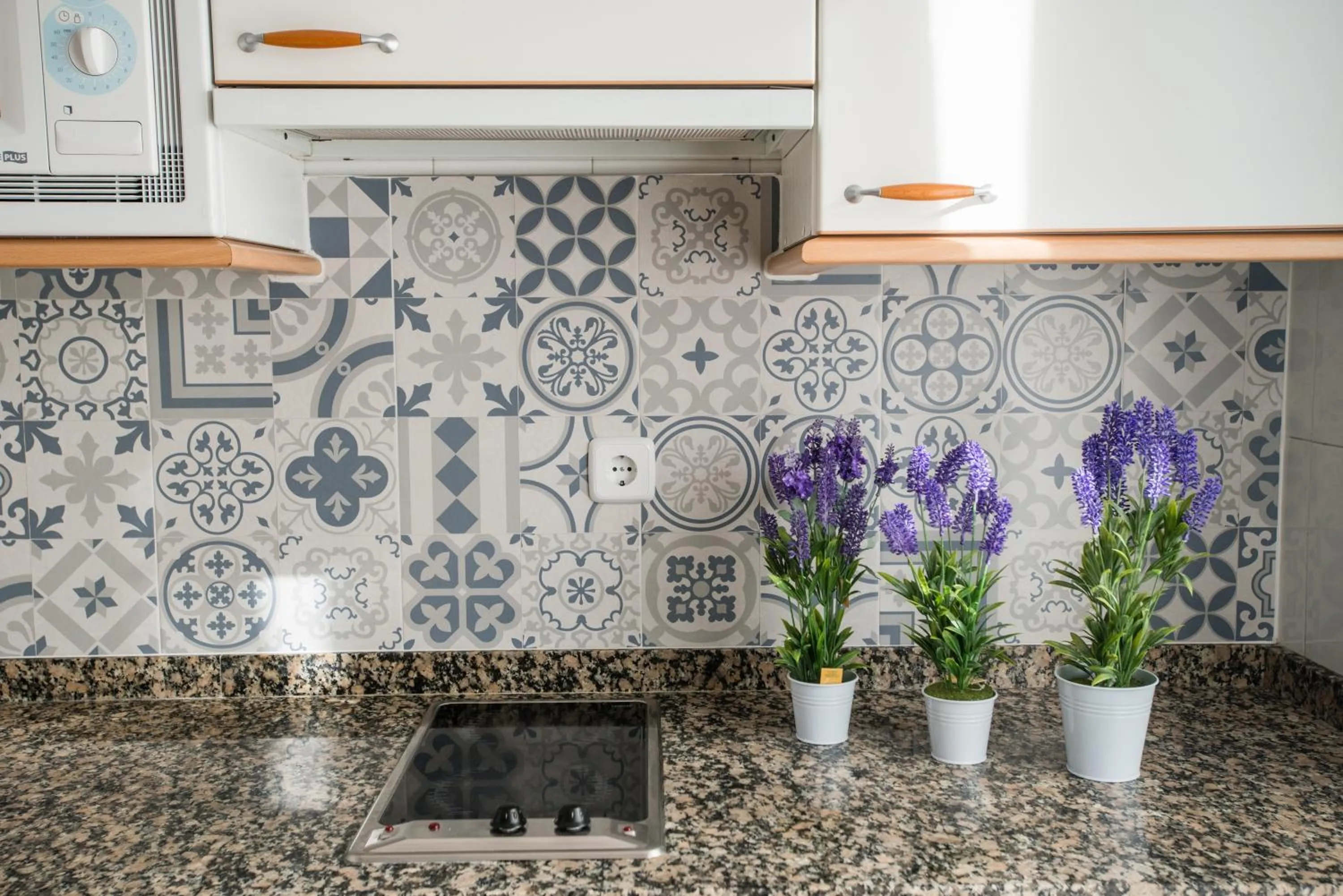 Kitchen or kitchenette in Apartamentos River Santander