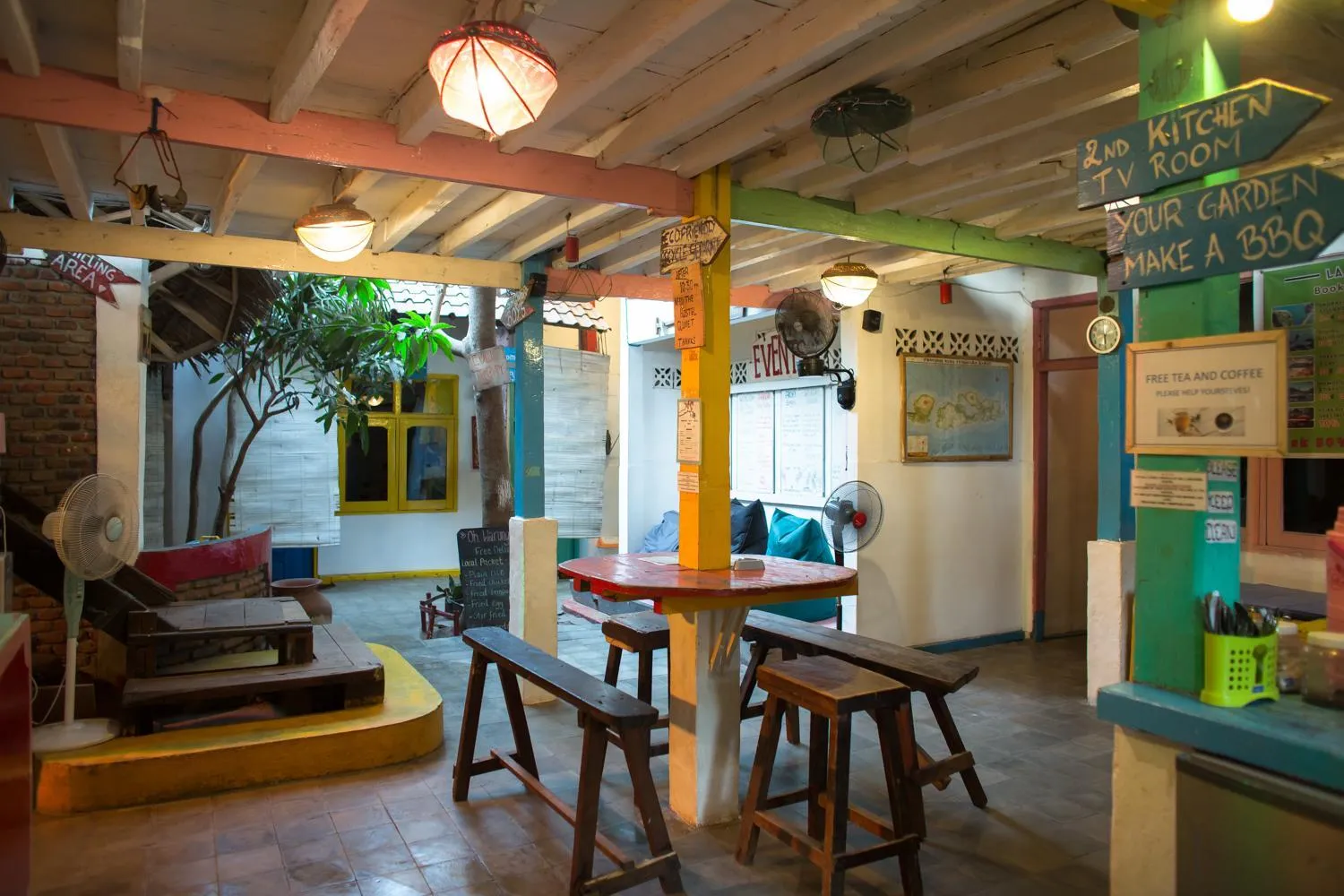 Patio in Gili La Boheme