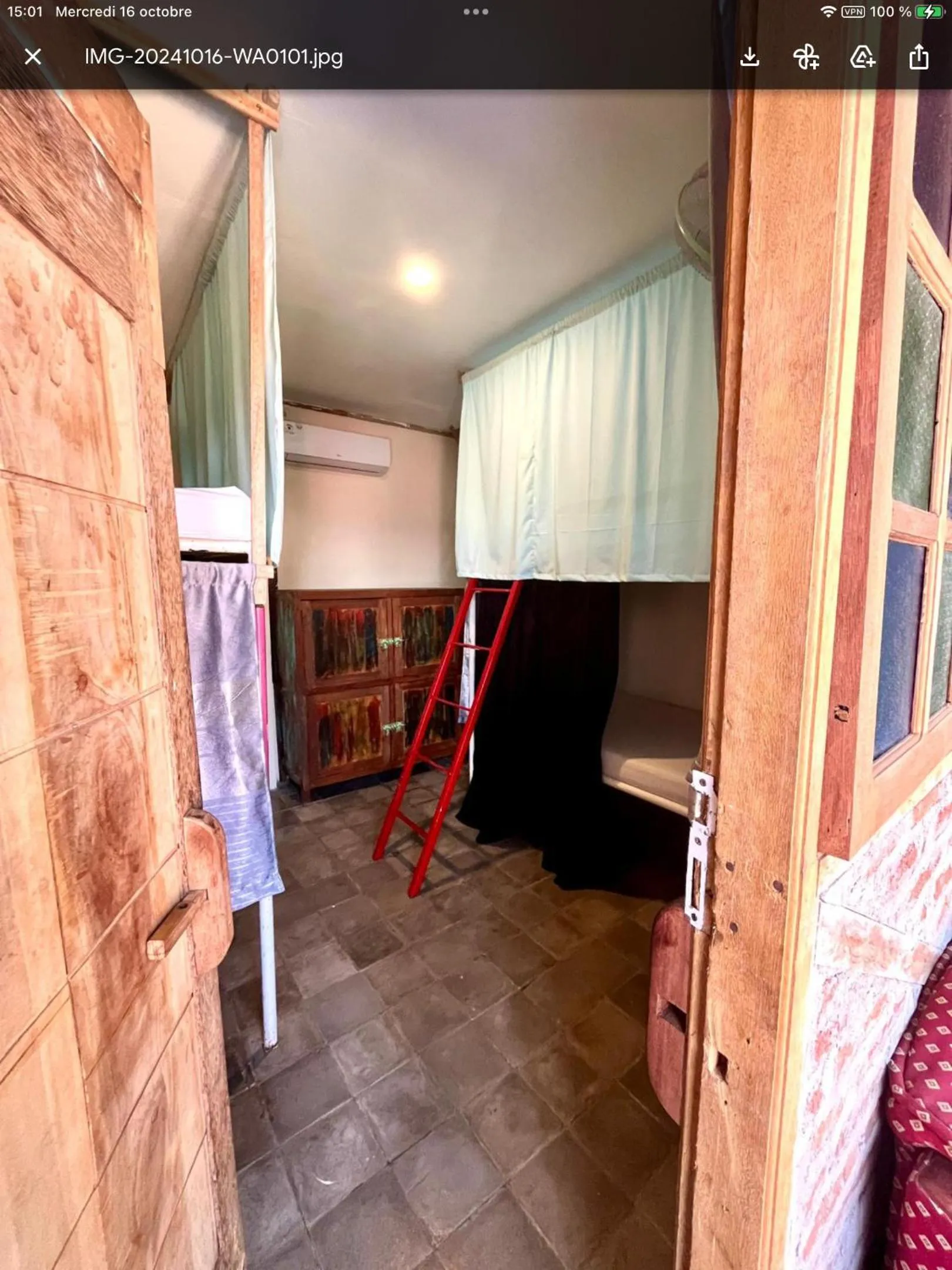 bunk bed in Gili La Boheme