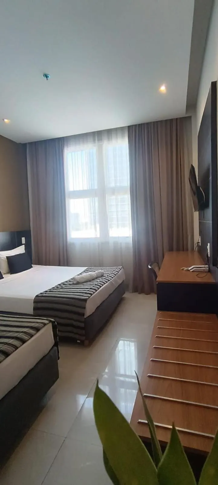 Bed in Hotel Atlântico Tower