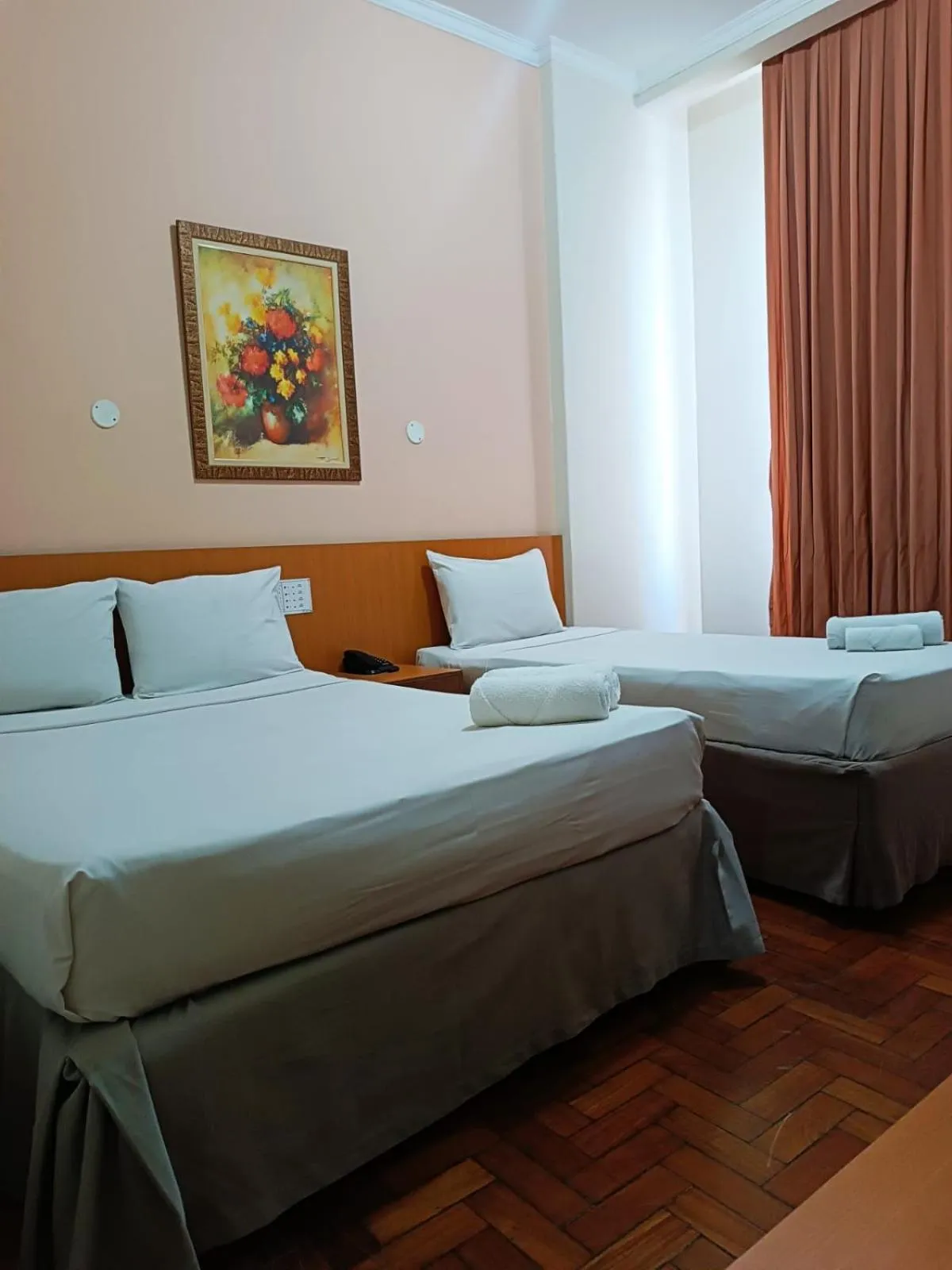 Bed in Hotel Atlântico Tower