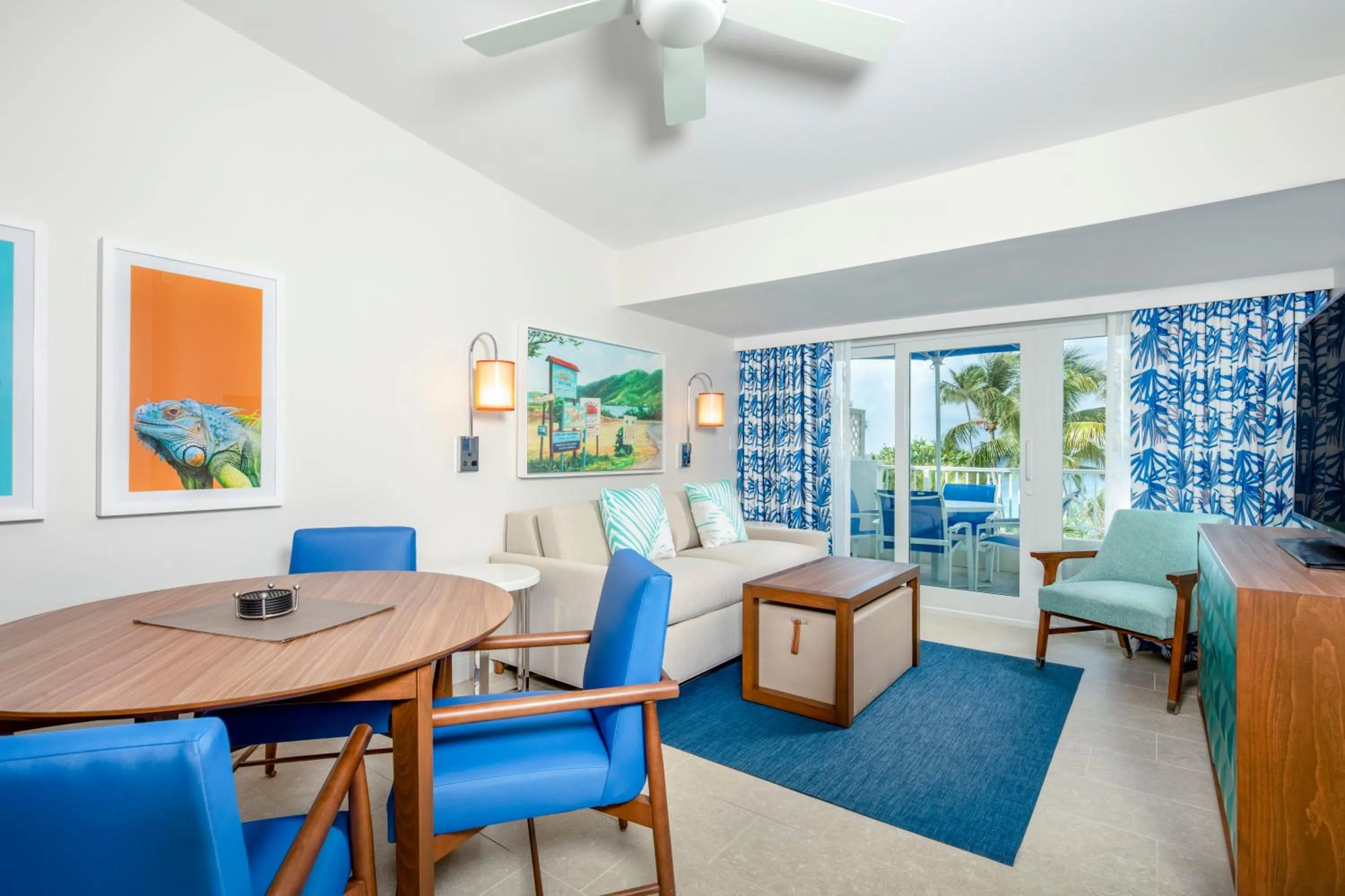 Living room in Limetree Beach Resort by Club Wyndham