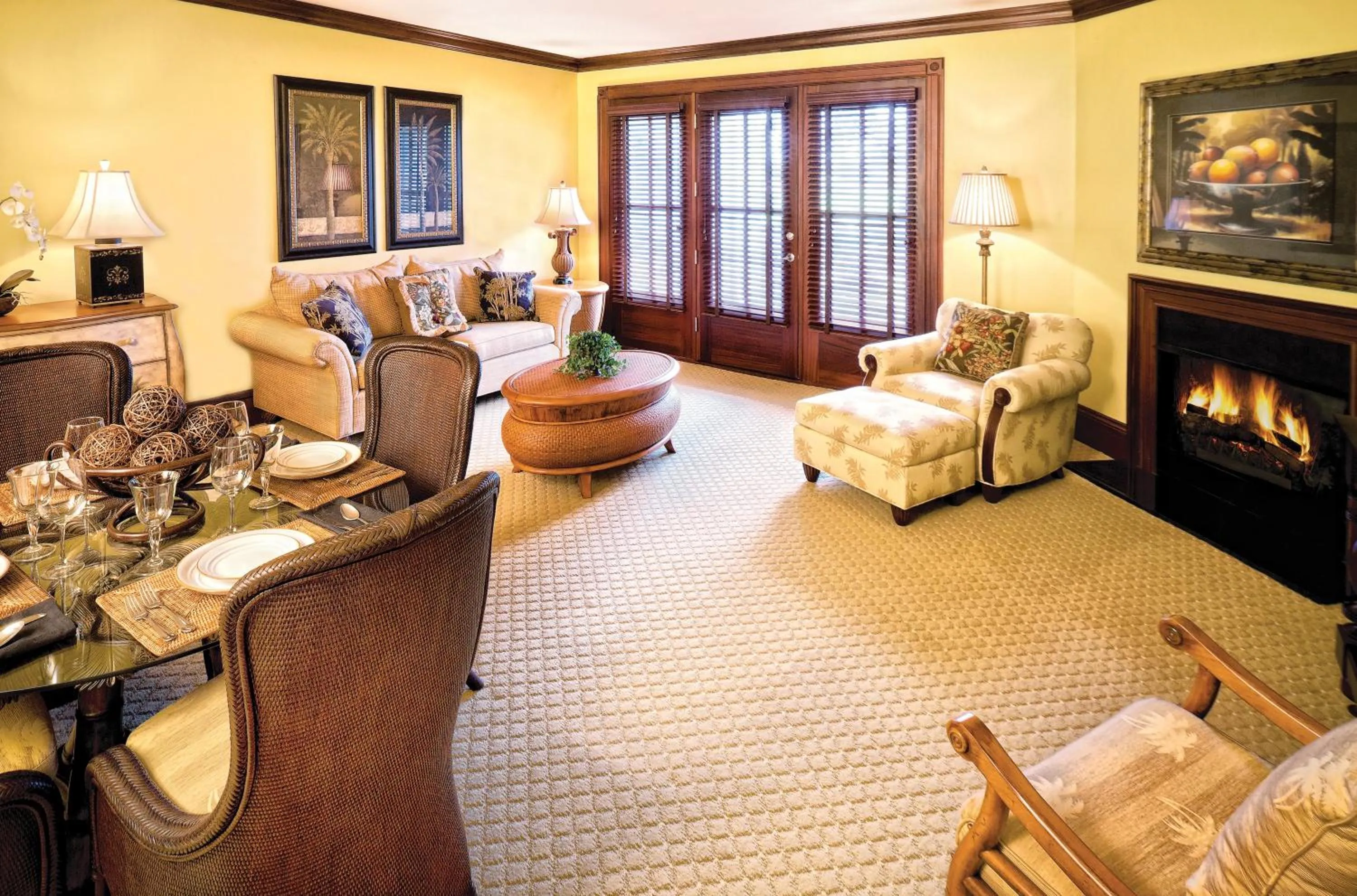 Living room in Club Wyndham Dye Villas