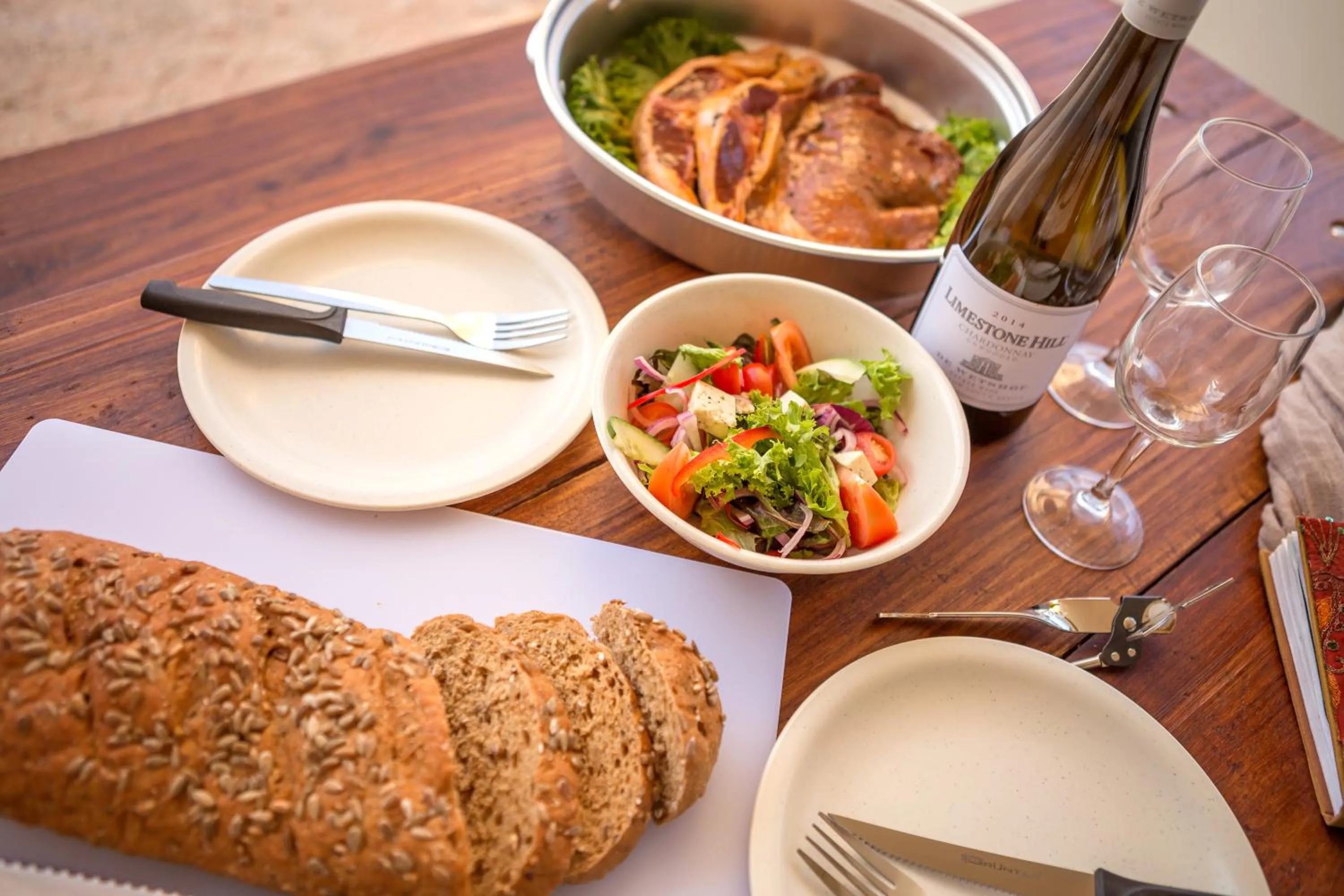 Food and drinks in Desert Quiver Camp