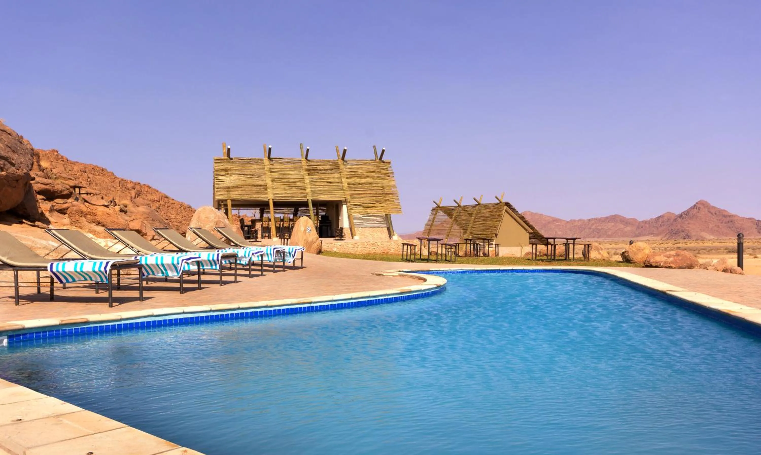 Swimming pool in Desert Quiver Camp