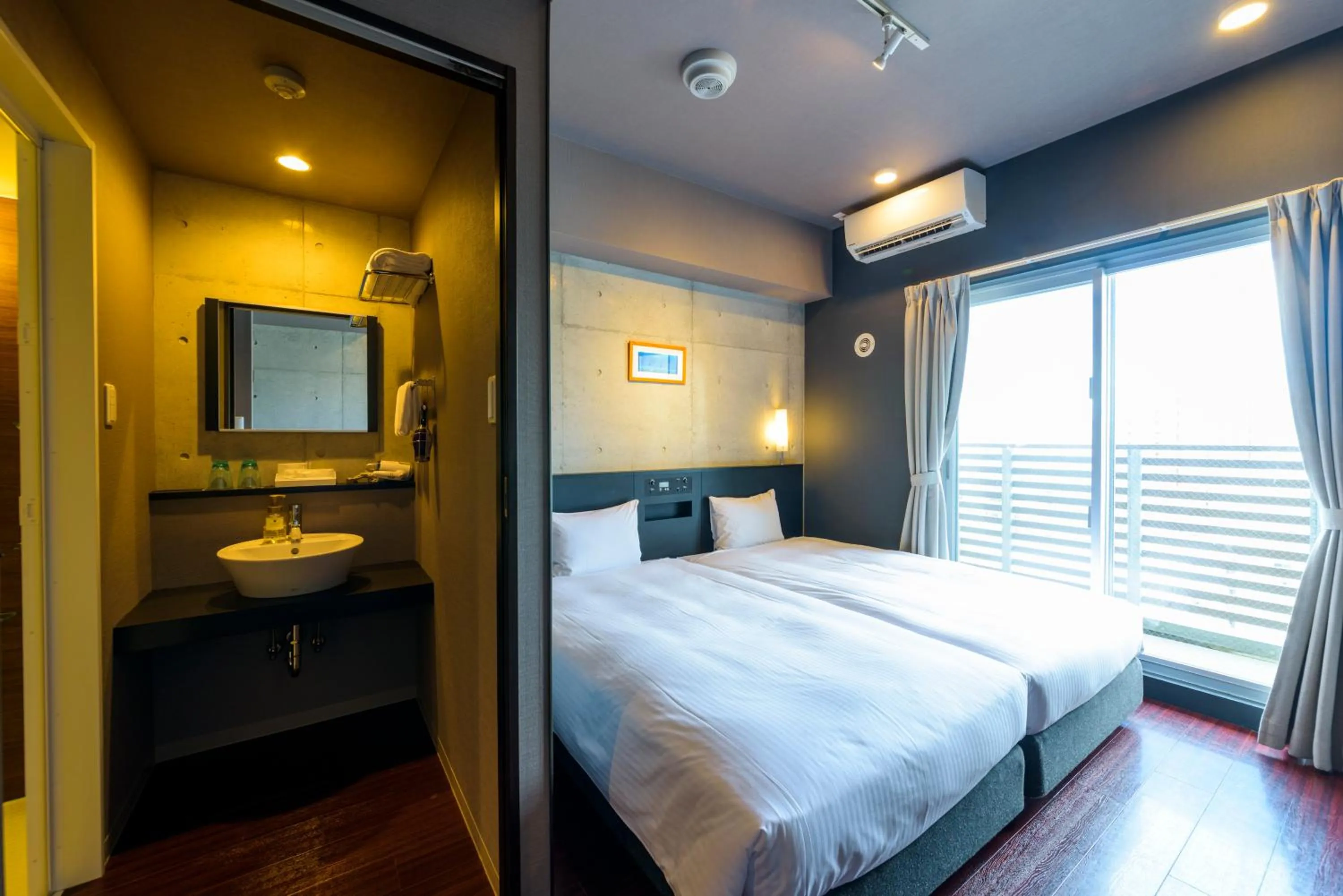 Photo of the whole room, Bed in NAHA-WEST INN