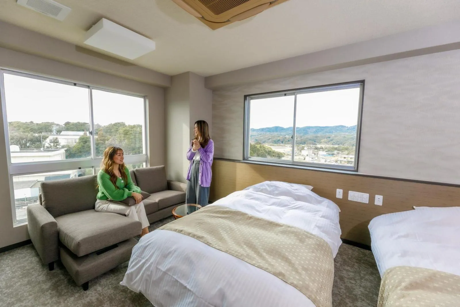 Photo of the whole room, Bed in Ise-Shima Ohtaya Healing Stay