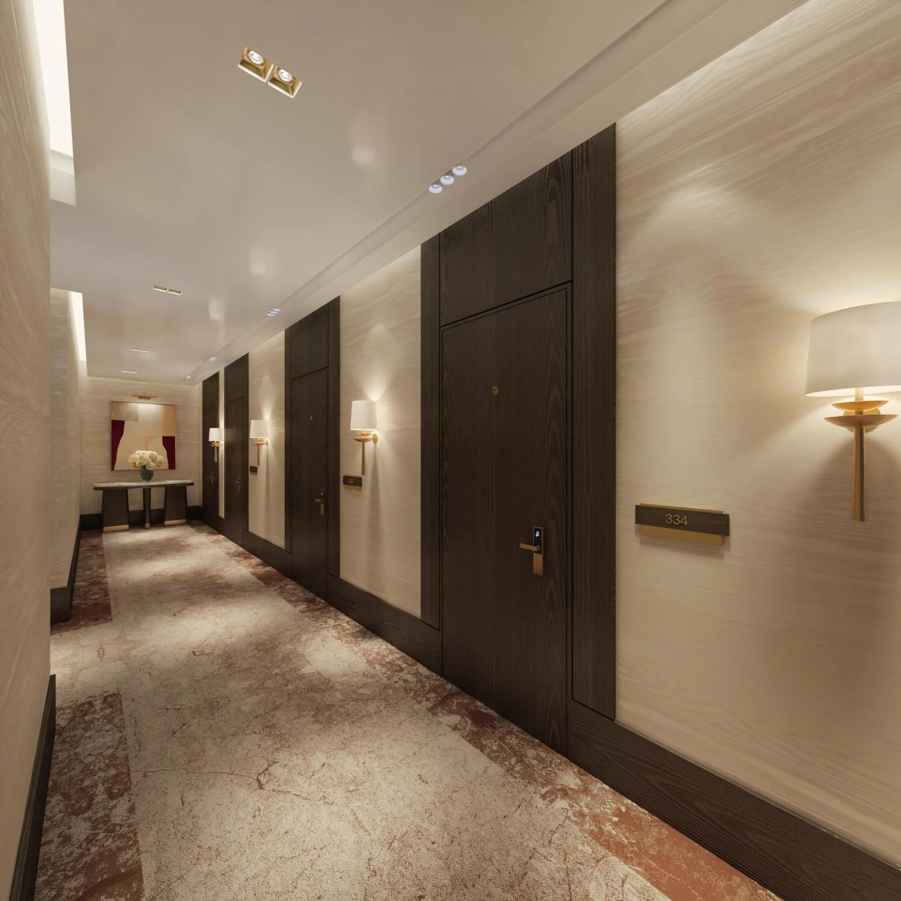 Deluxe Corner Room with Two Queen Beds in Hilton Prishtina