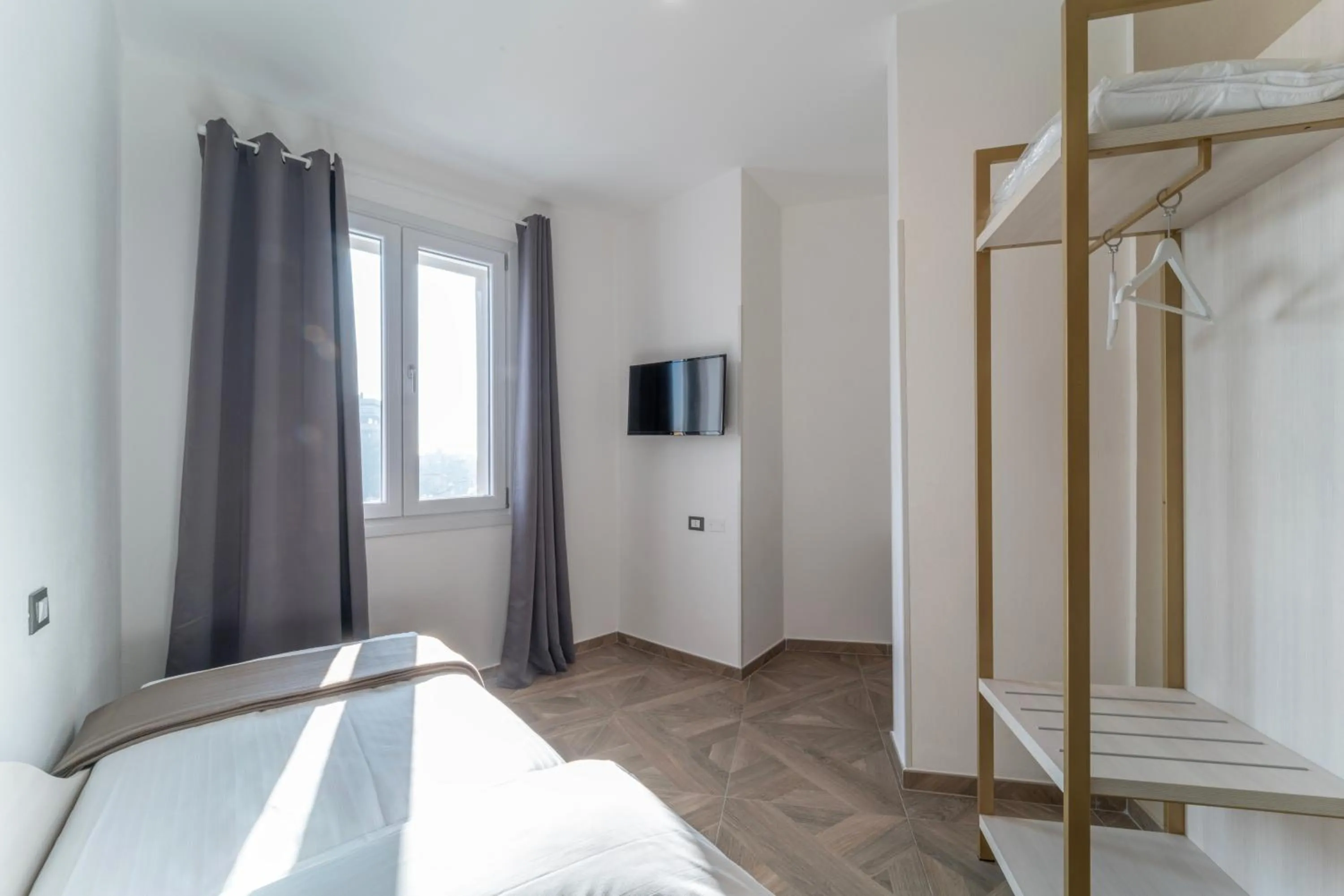 Bed in Hotel Donatello