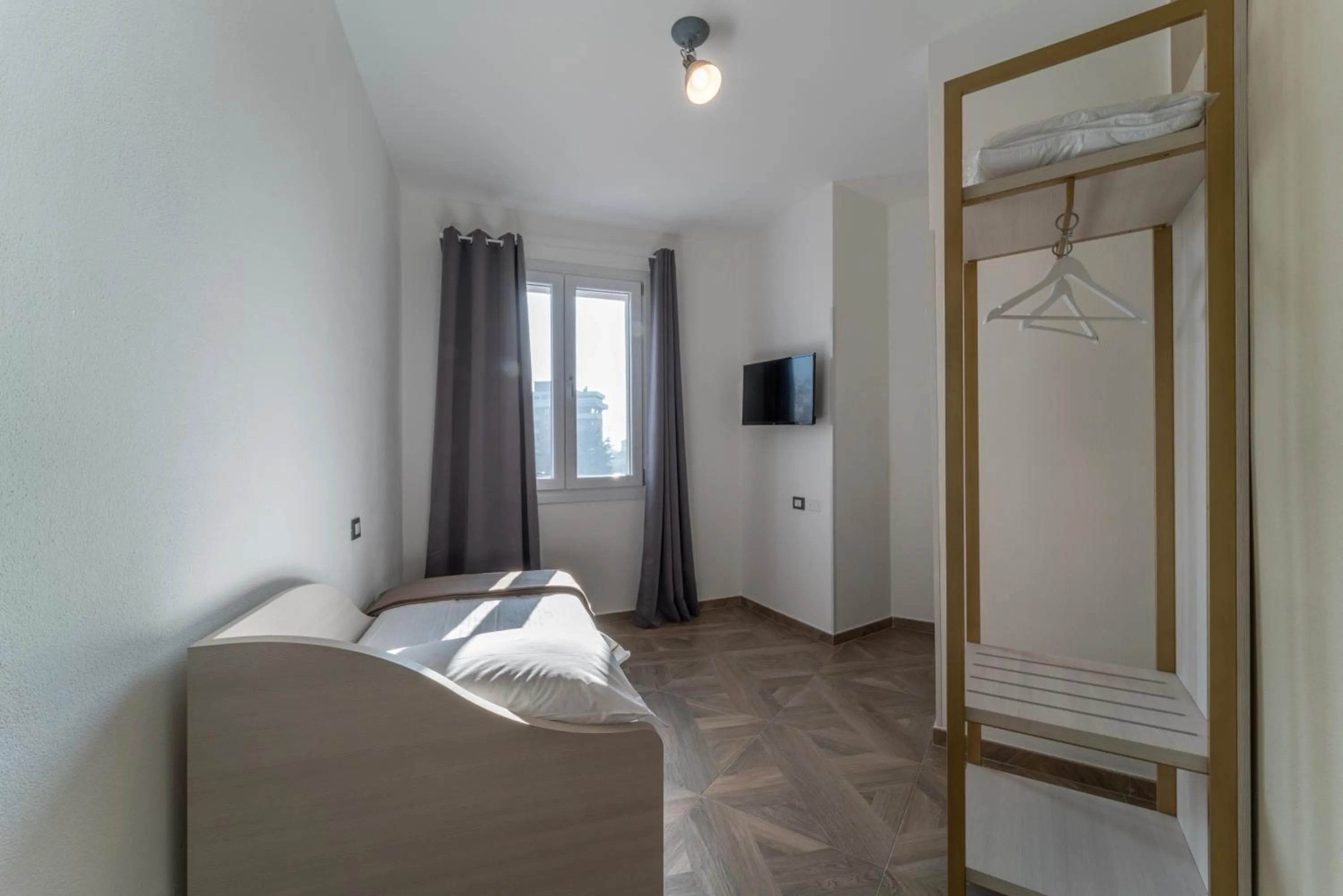 Bed in Hotel Donatello