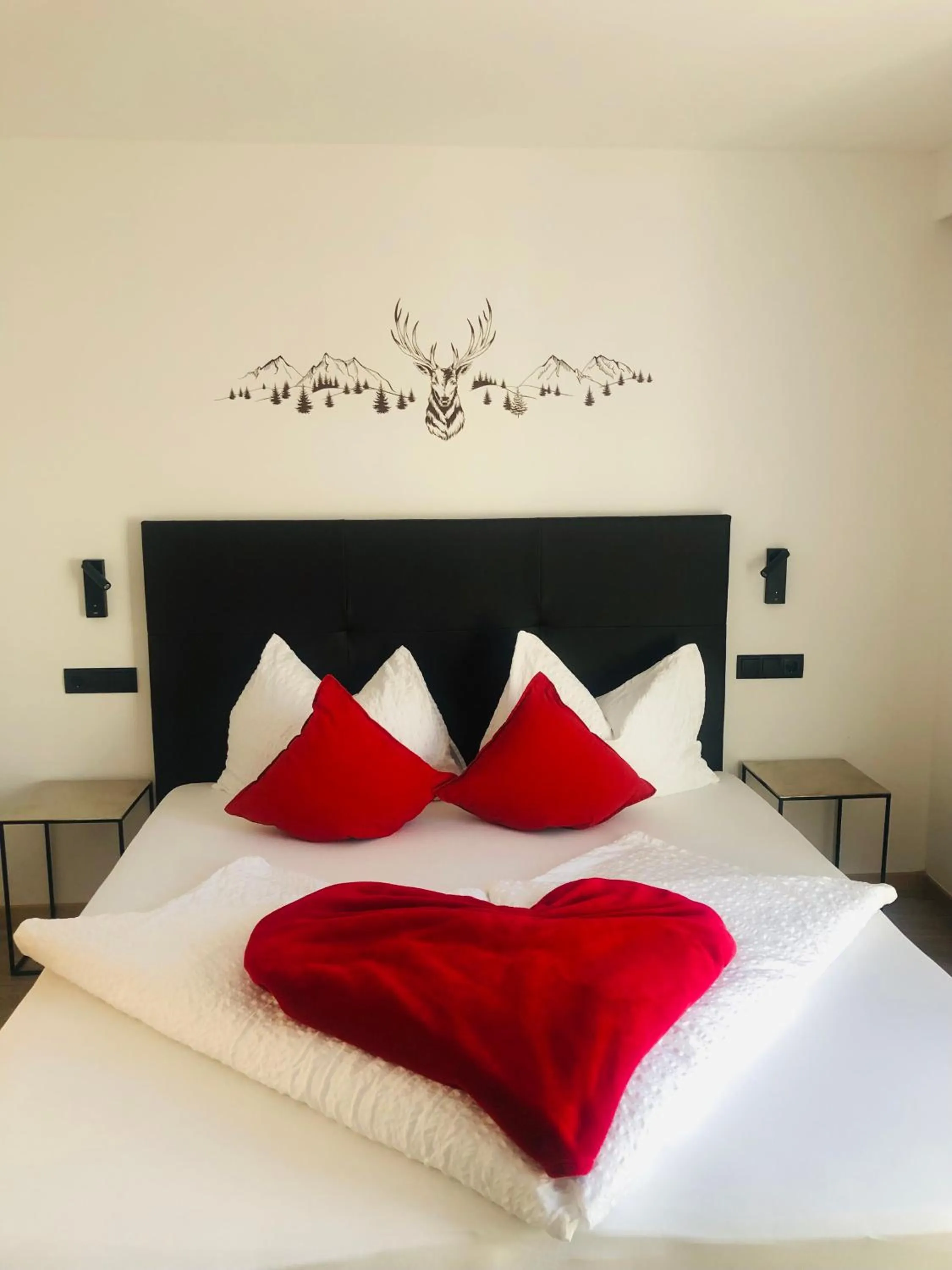 Bedroom, Bed in Pension Florian