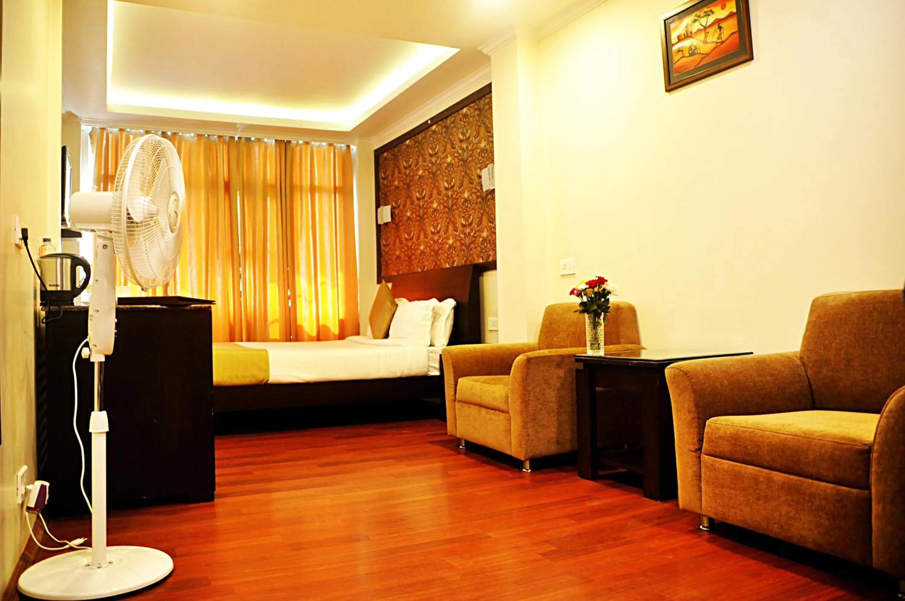 Bed in Hotel Sher-E-Punjab & Spa