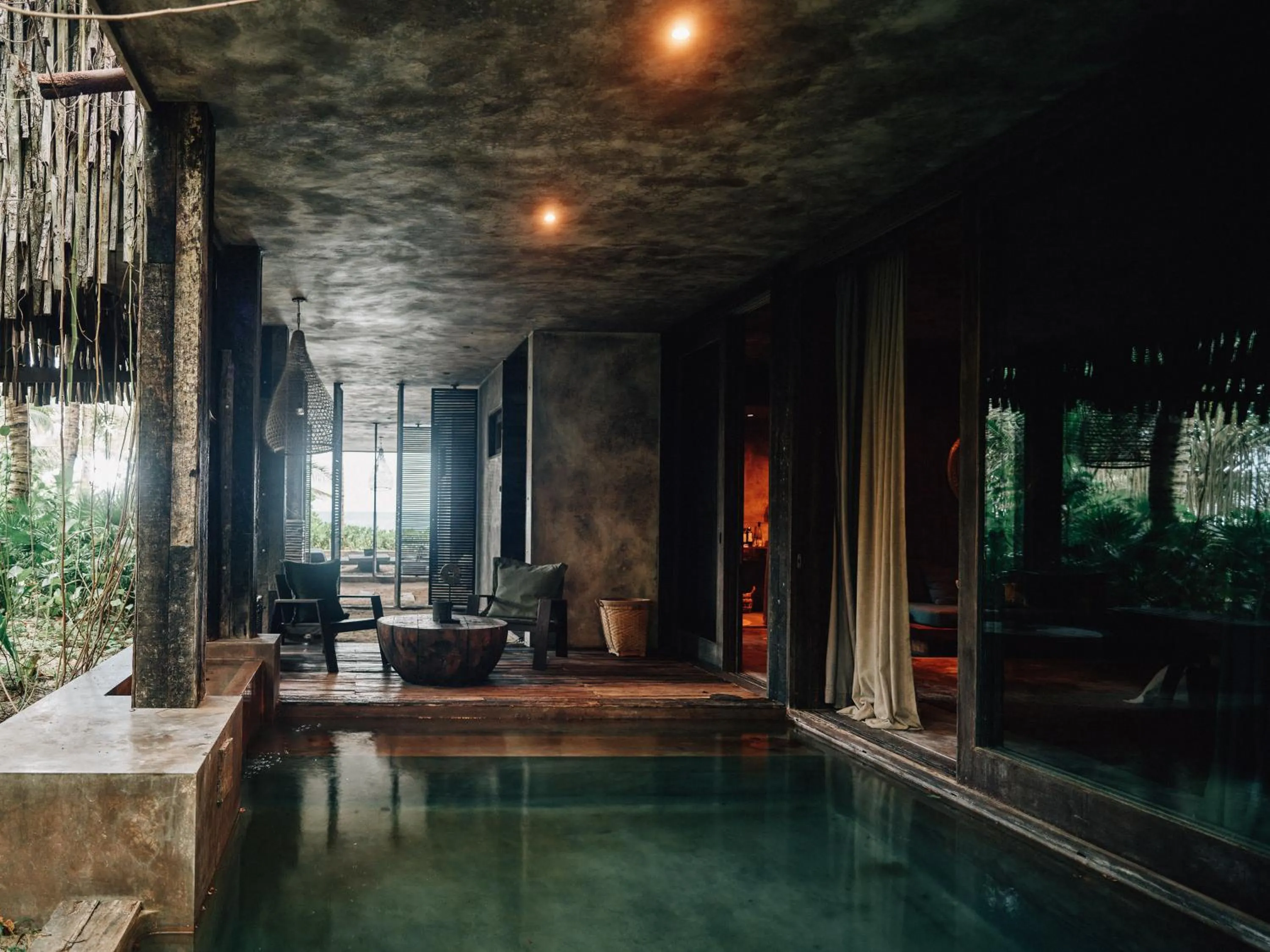 Pool view in Nômade Temple Tulum