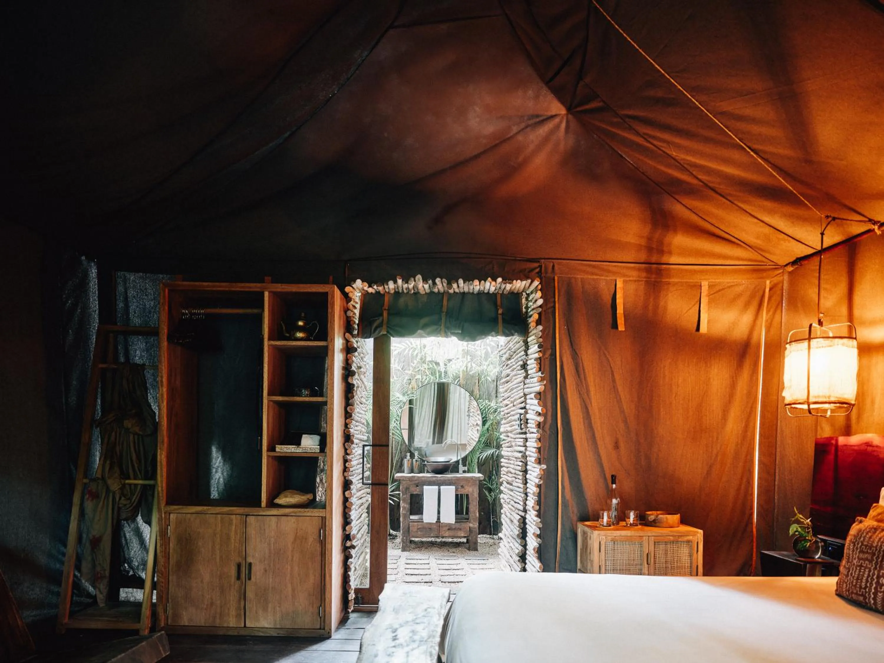 Bedroom, Bed in Nômade Temple Tulum