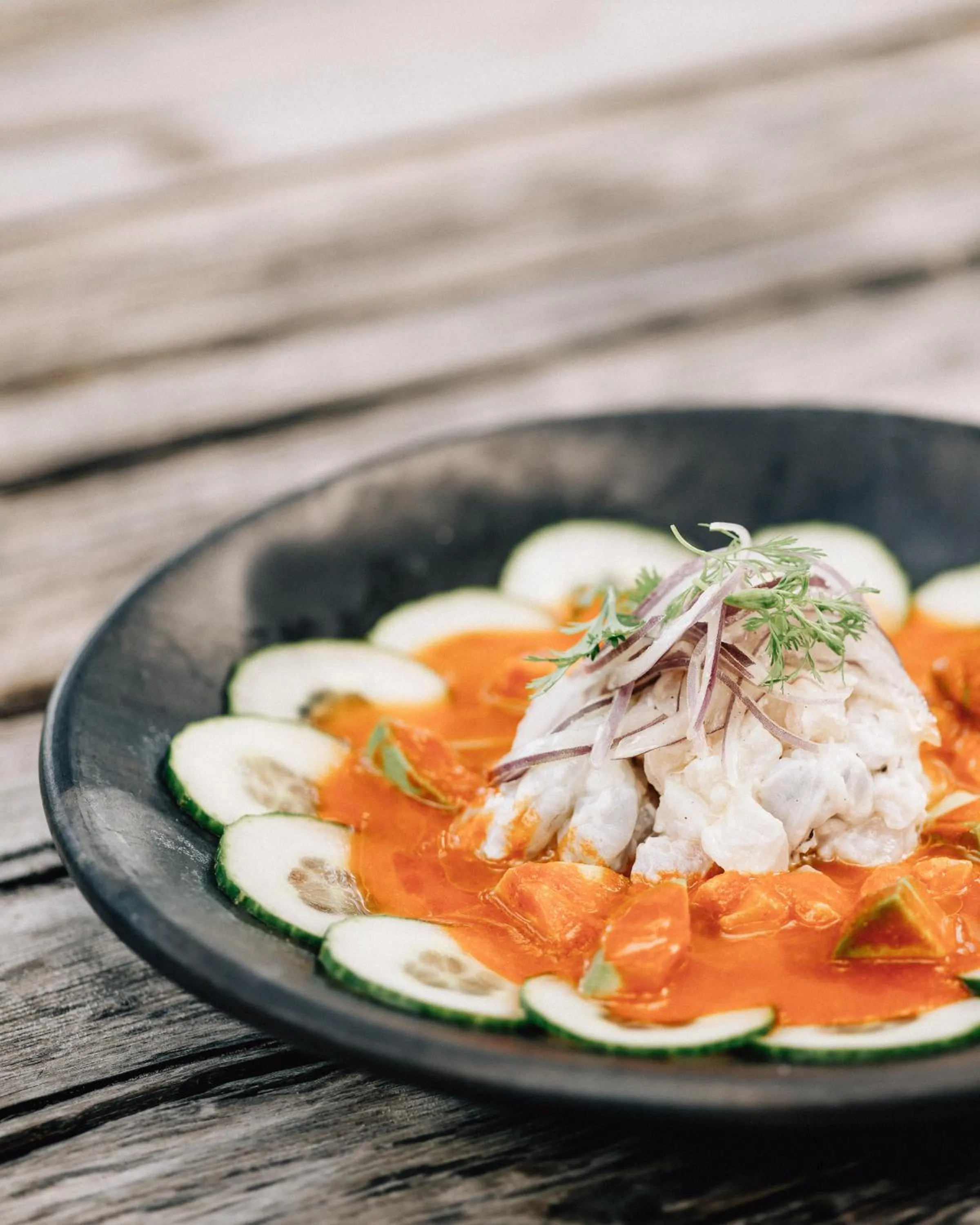 Food in Nômade Temple Tulum