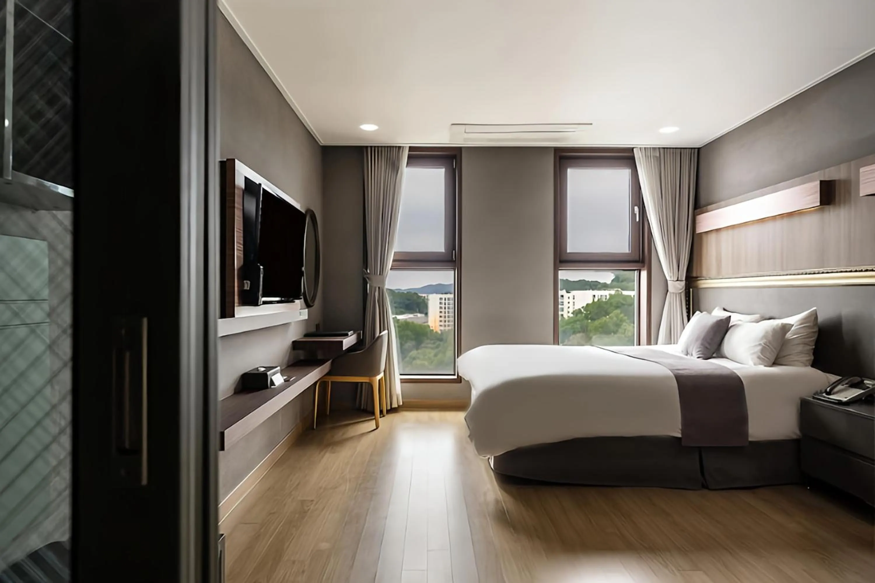 Property building, Bed in Hotel L'art Gimpo