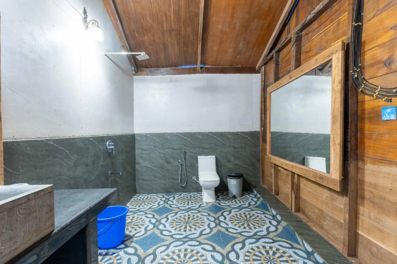 Toilet in Blue Lagoon Resort Goa