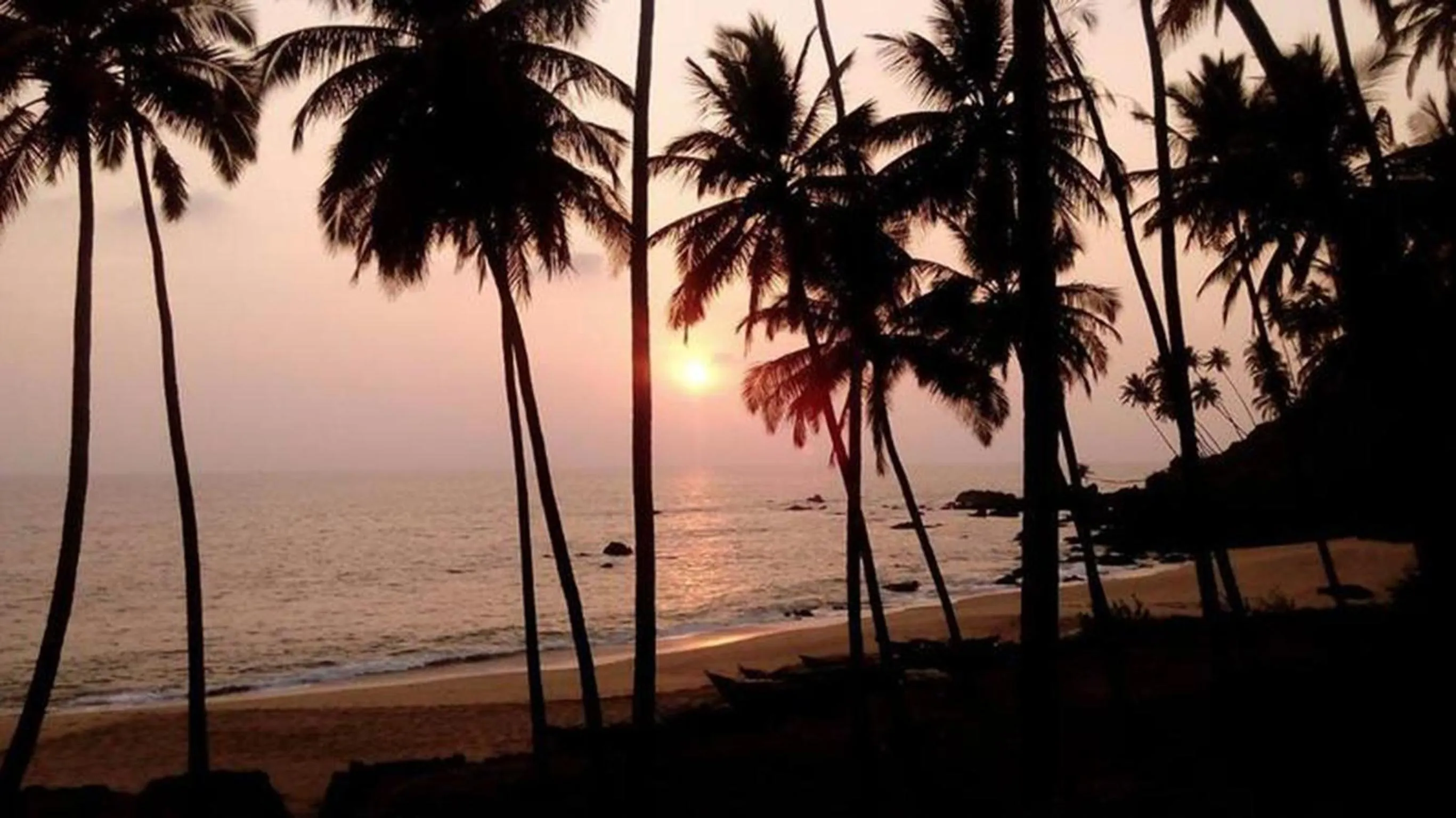 Sunset in Blue Lagoon Resort Goa