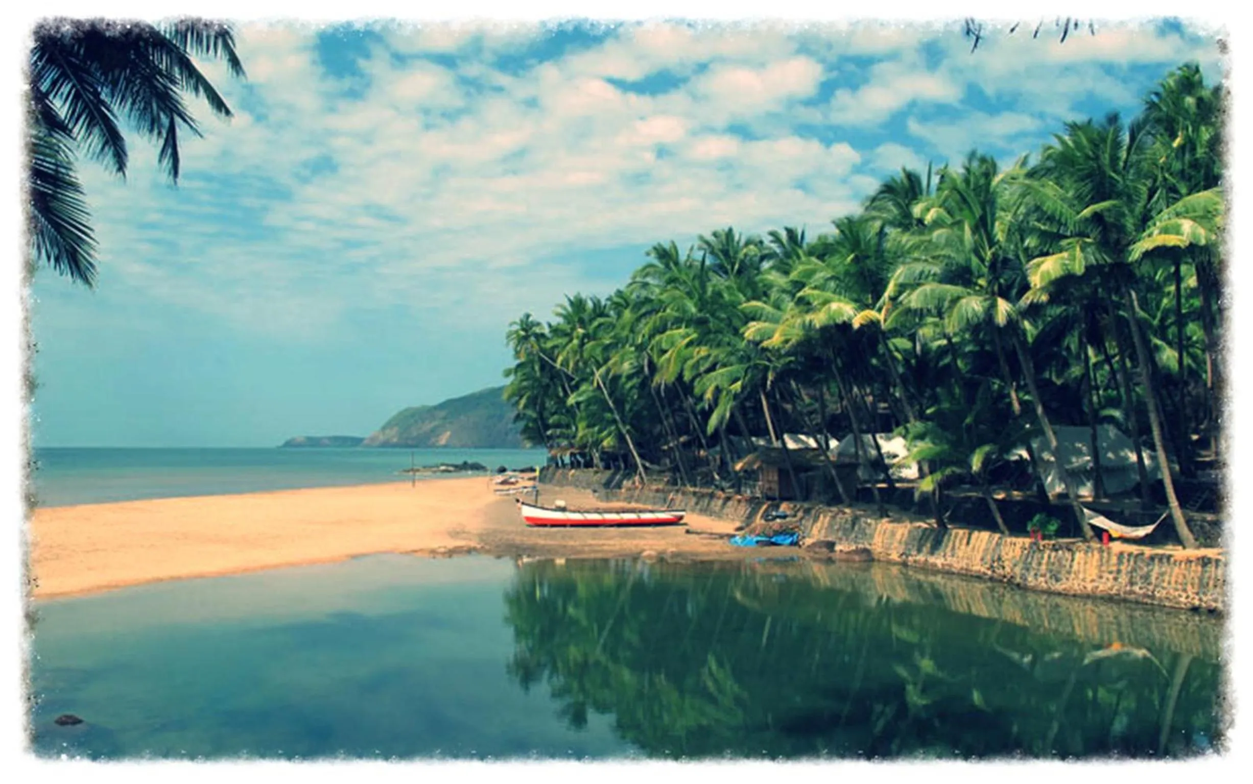 Beach in Blue Lagoon Resort Goa