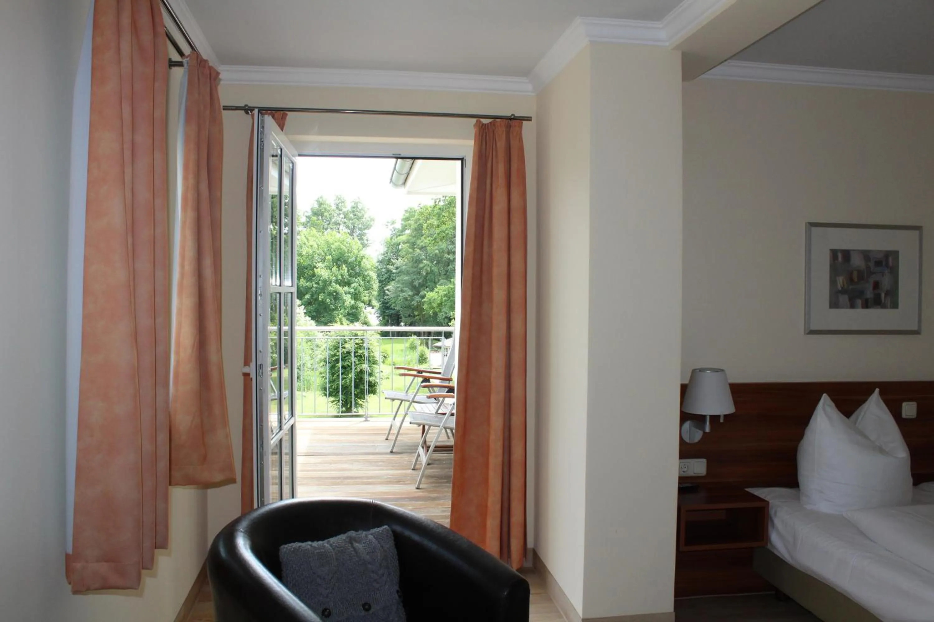 Balcony/Terrace, Bed in Hotel Villa Passion