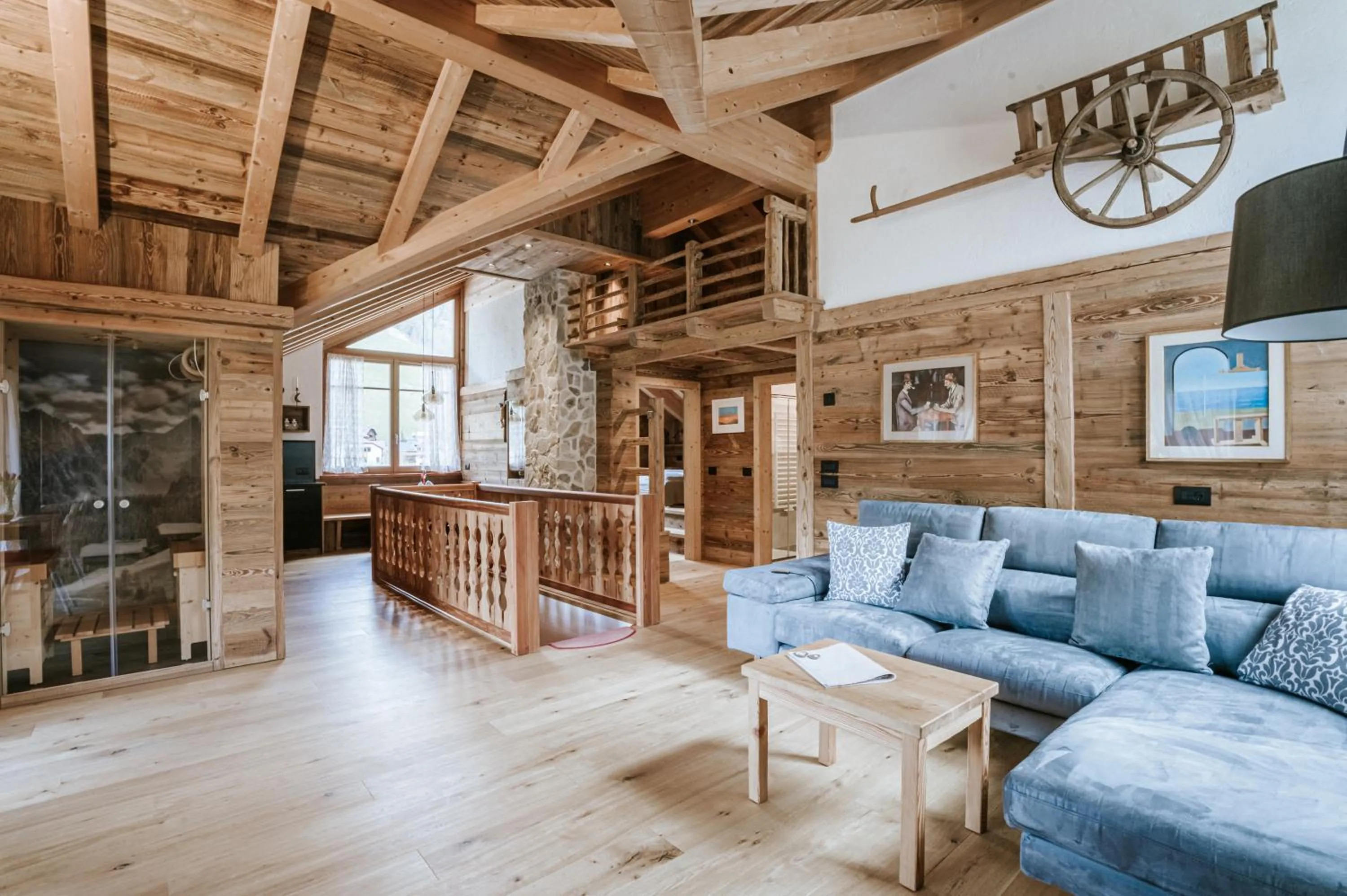 Living room in Chalet Mornà