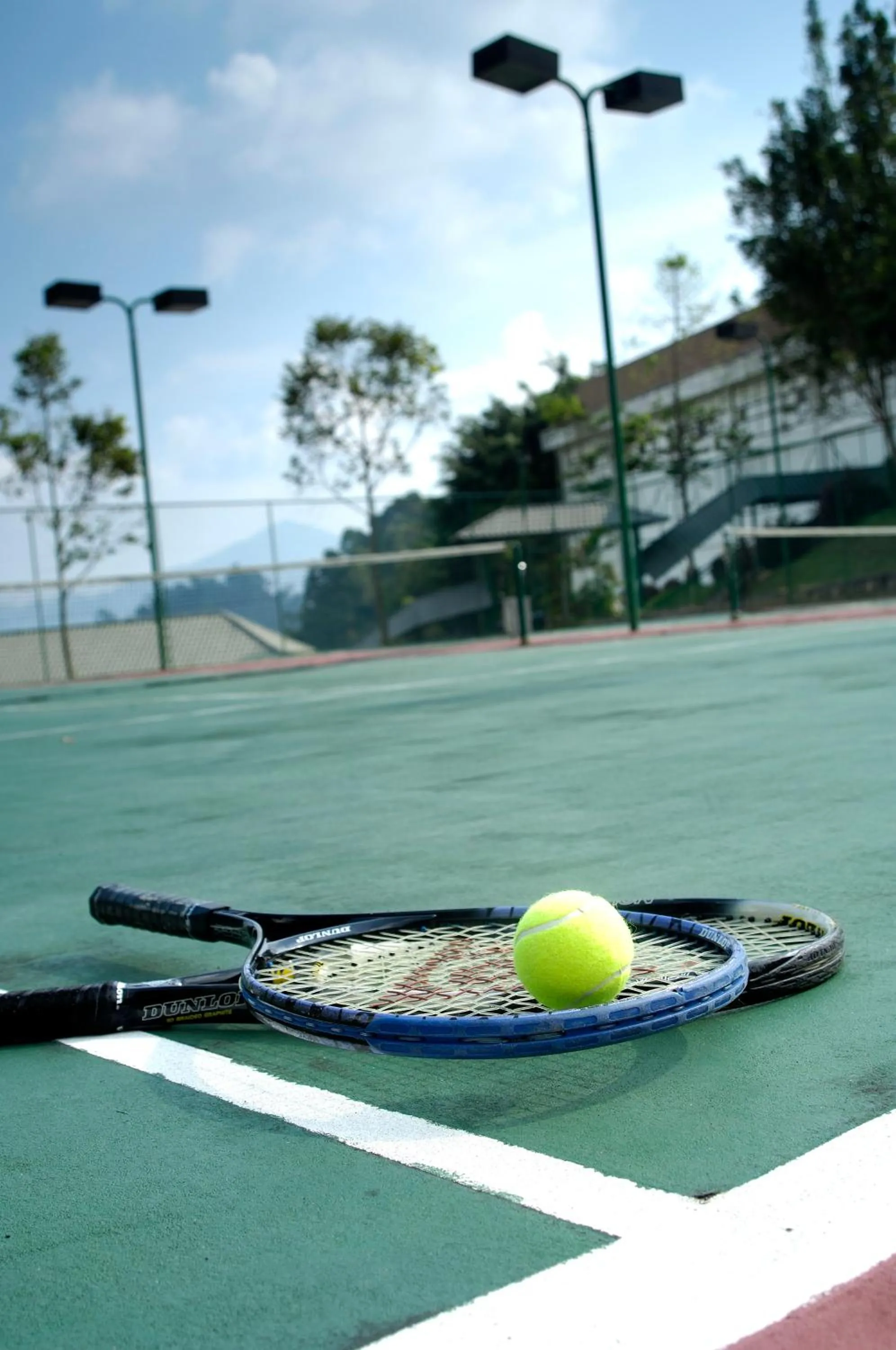 Tennis court in Berjaya Hills Golf & Country Club