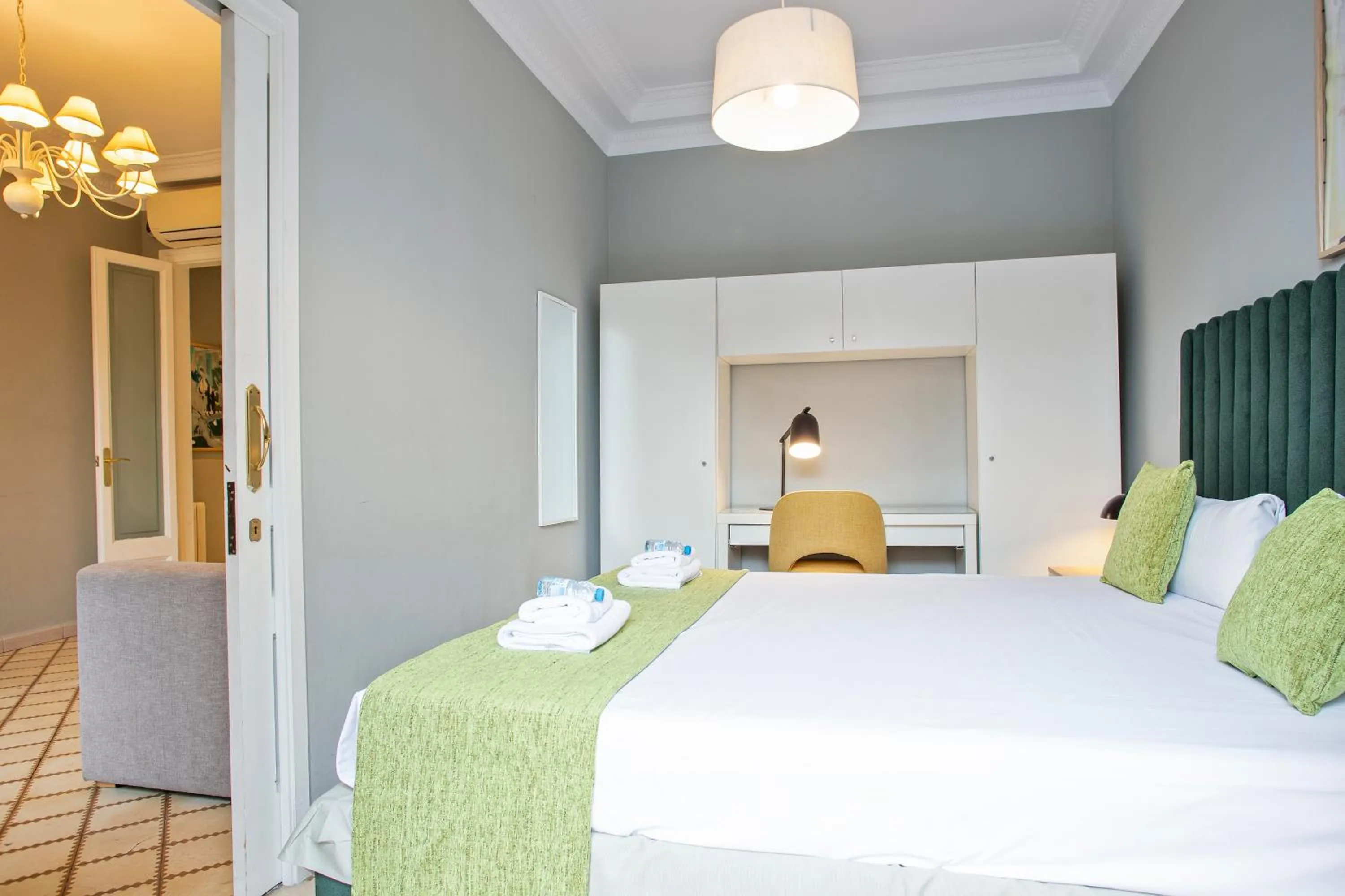 Bedroom, Bed in Numa I Caja Apartments