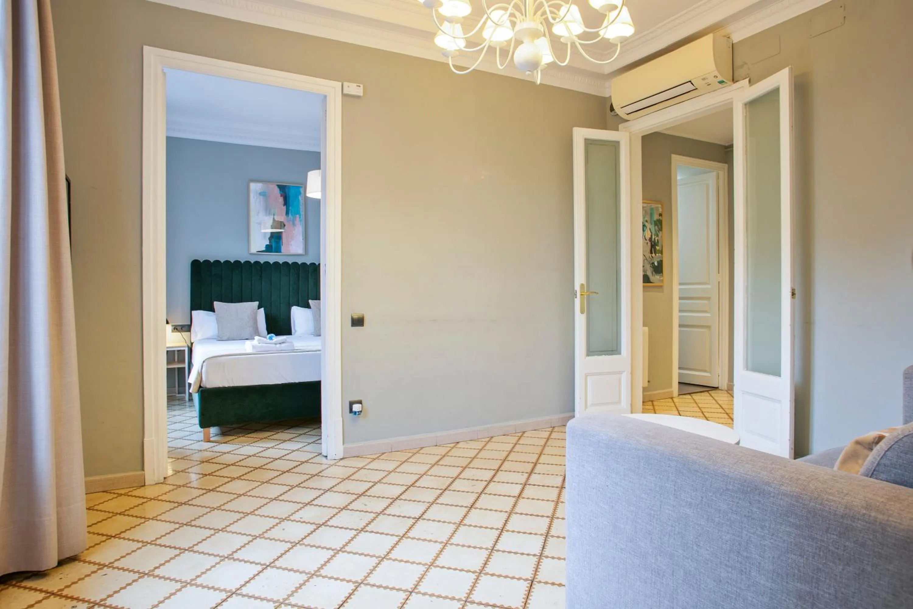 Living room, Bed in Numa I Caja Apartments