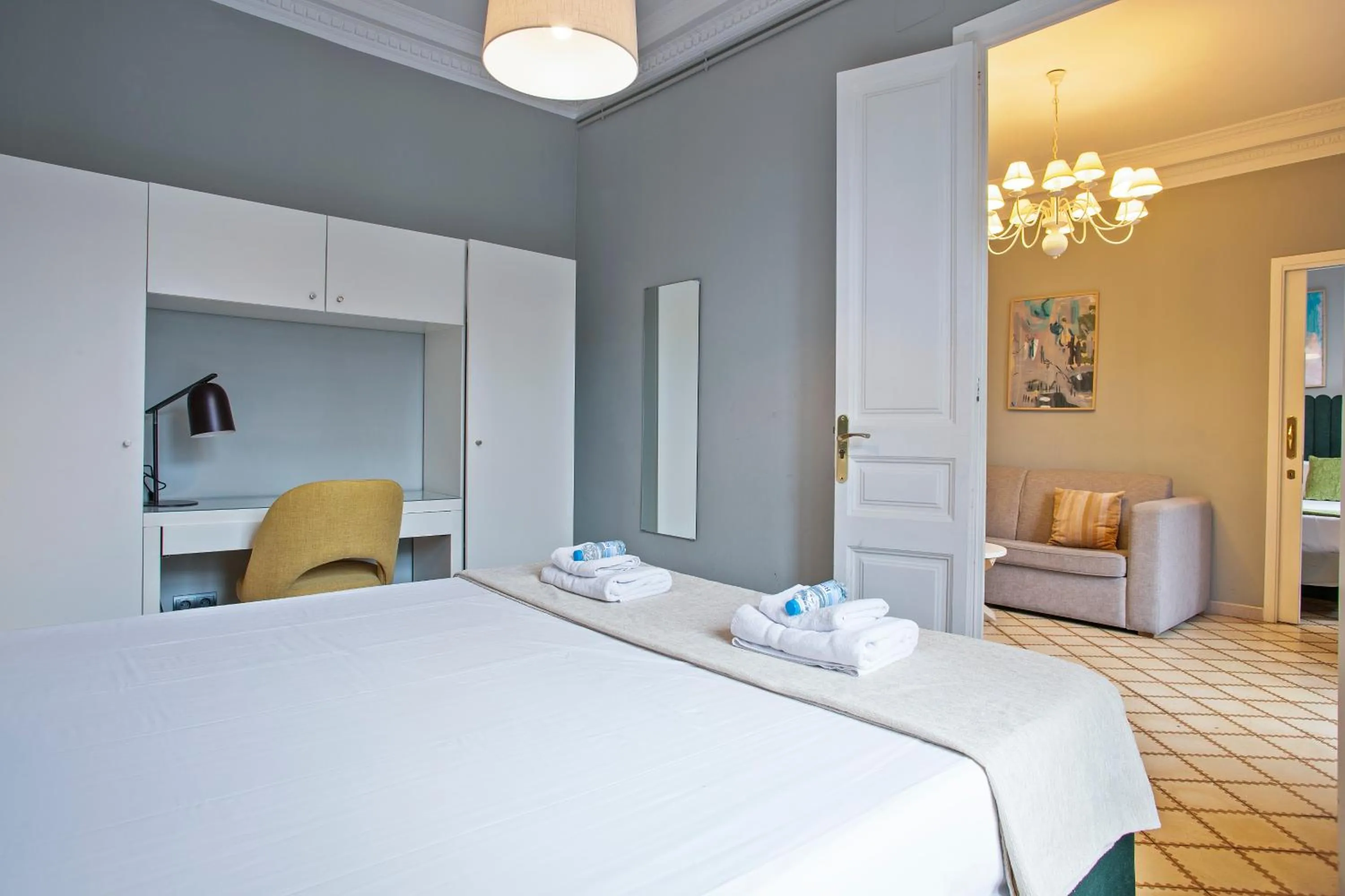 Bedroom, Bed in Numa I Caja Apartments