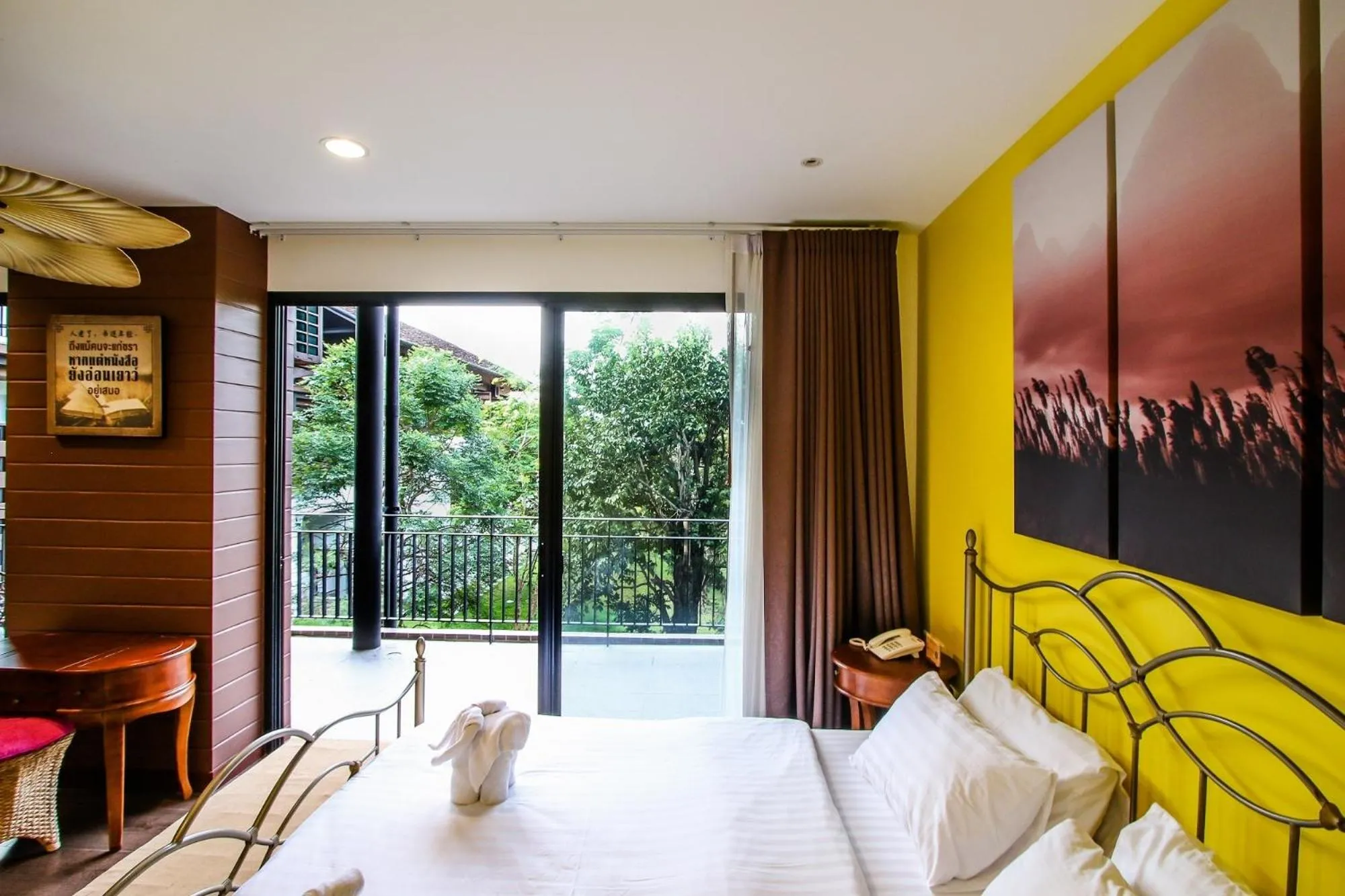 Bed in Rain Tree Khao Yai Hotel