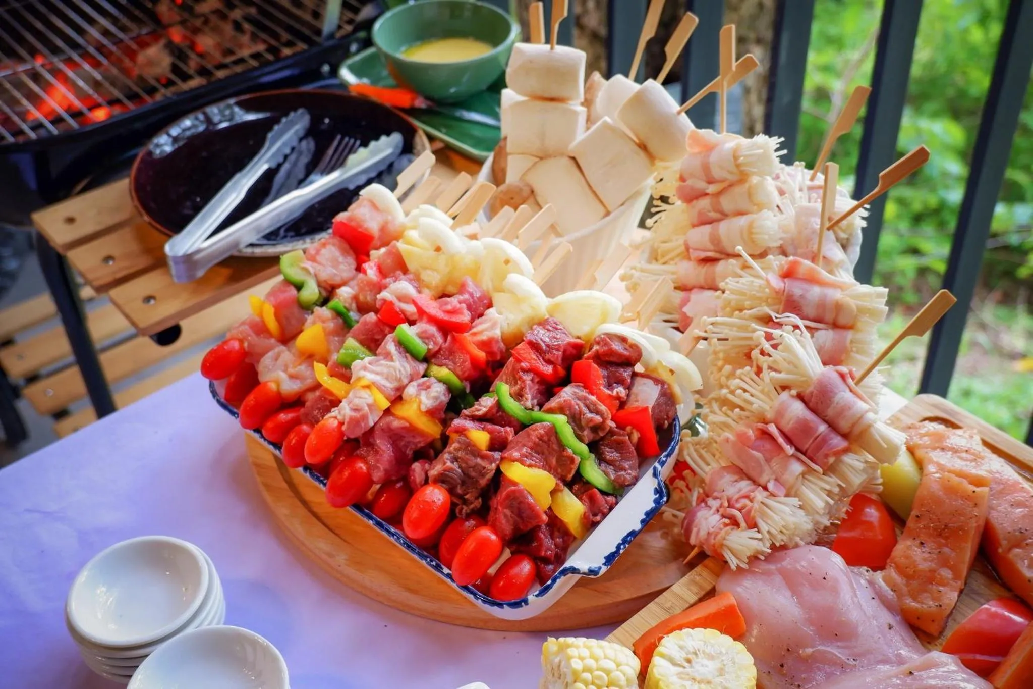 BBQ facilities in Rain Tree Khao Yai Hotel