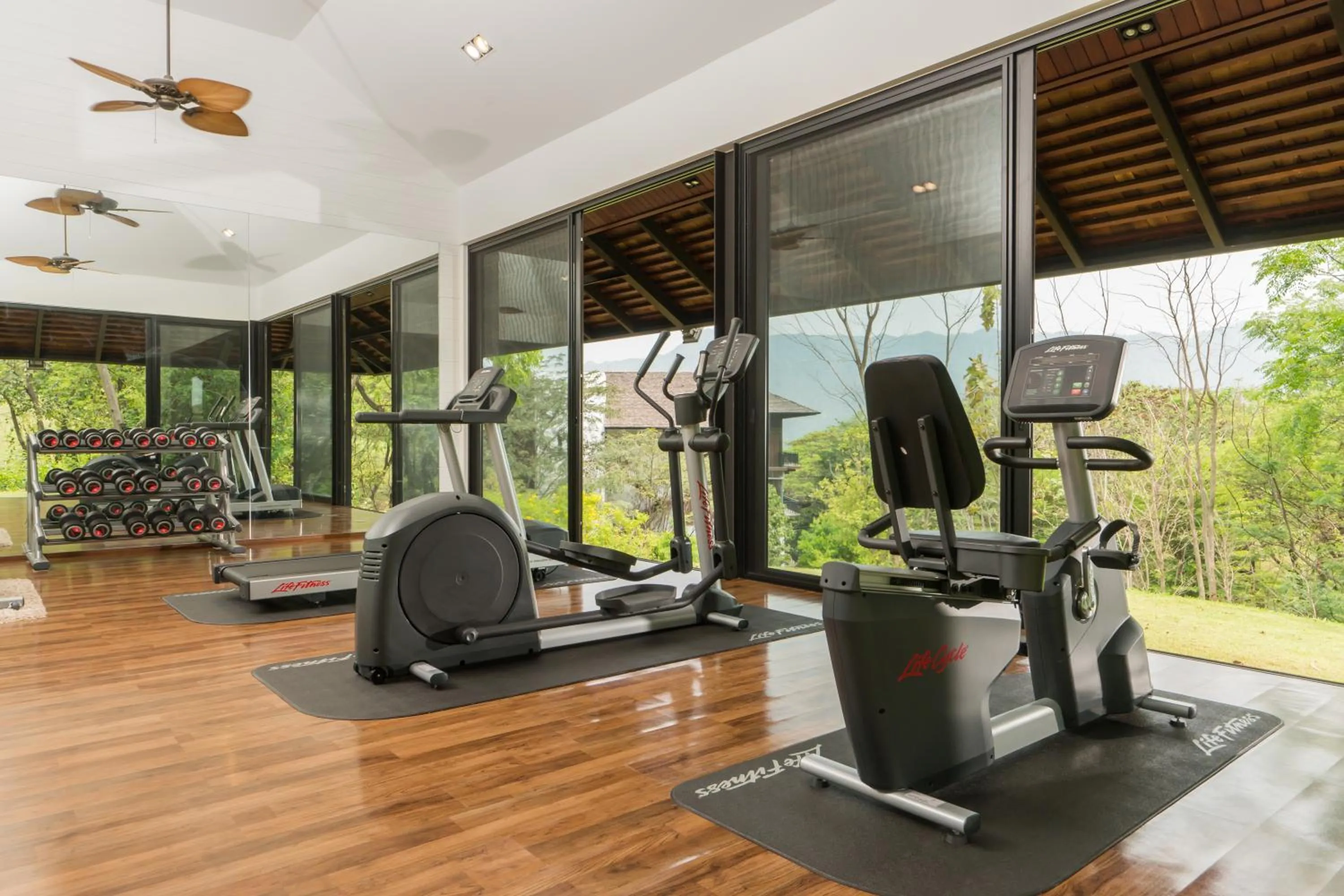 Fitness centre/facilities in Rain Tree Khao Yai Hotel