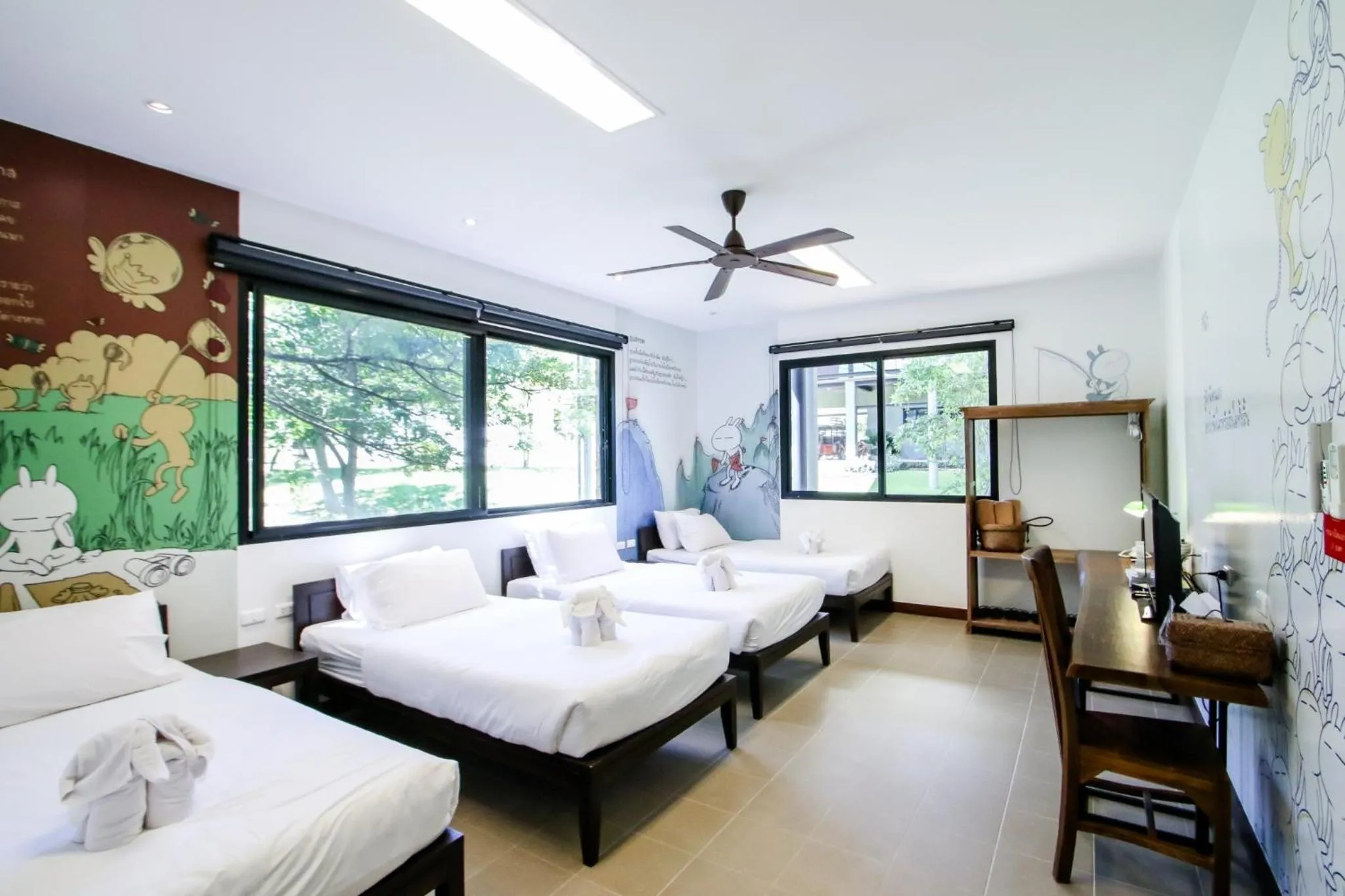 Bed in Rain Tree Khao Yai Hotel