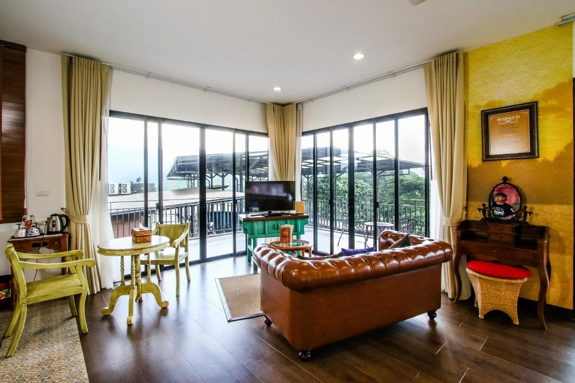 Seating area in Rain Tree Khao Yai Hotel