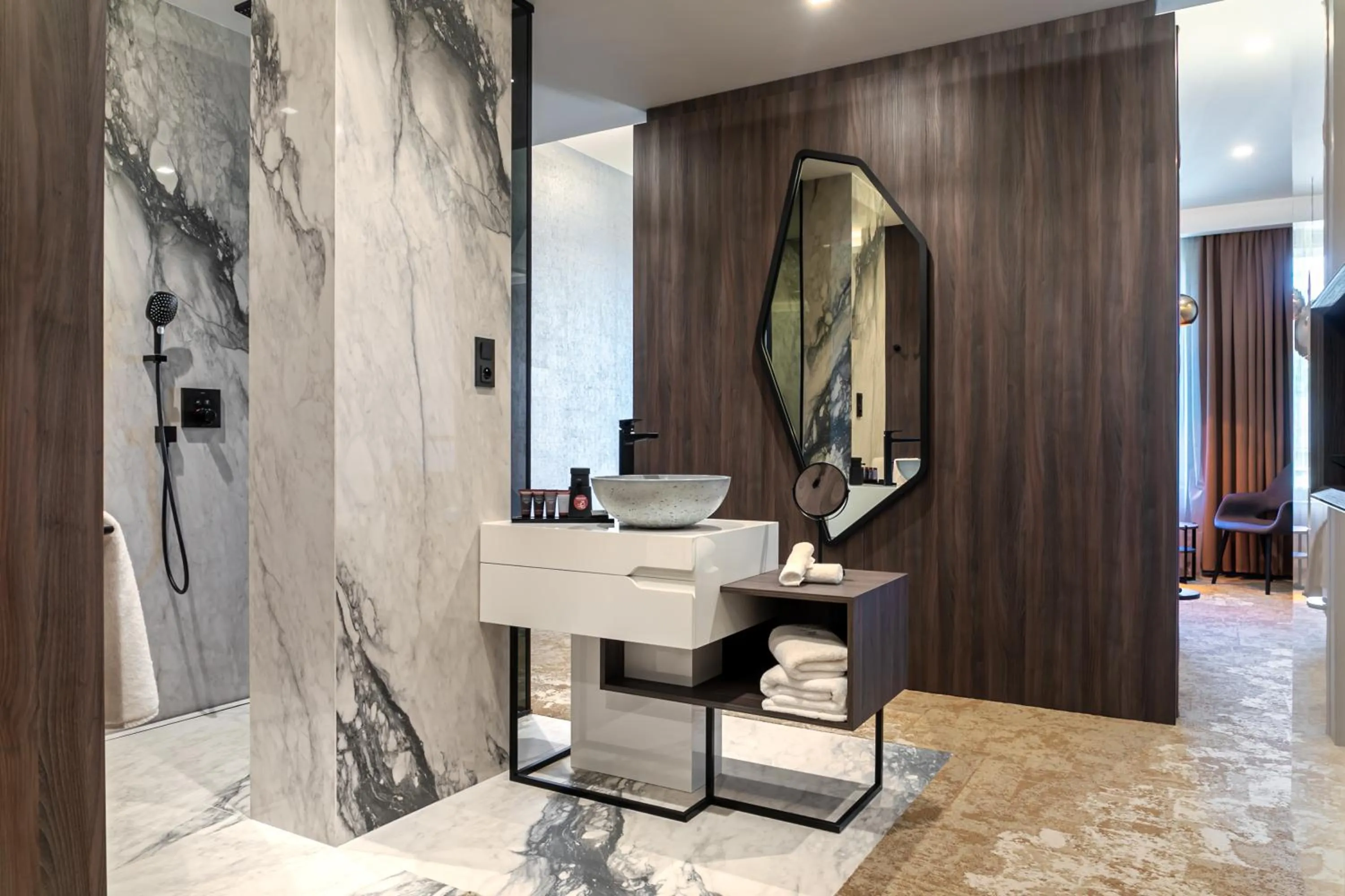 Bathroom in Theatre Hotel