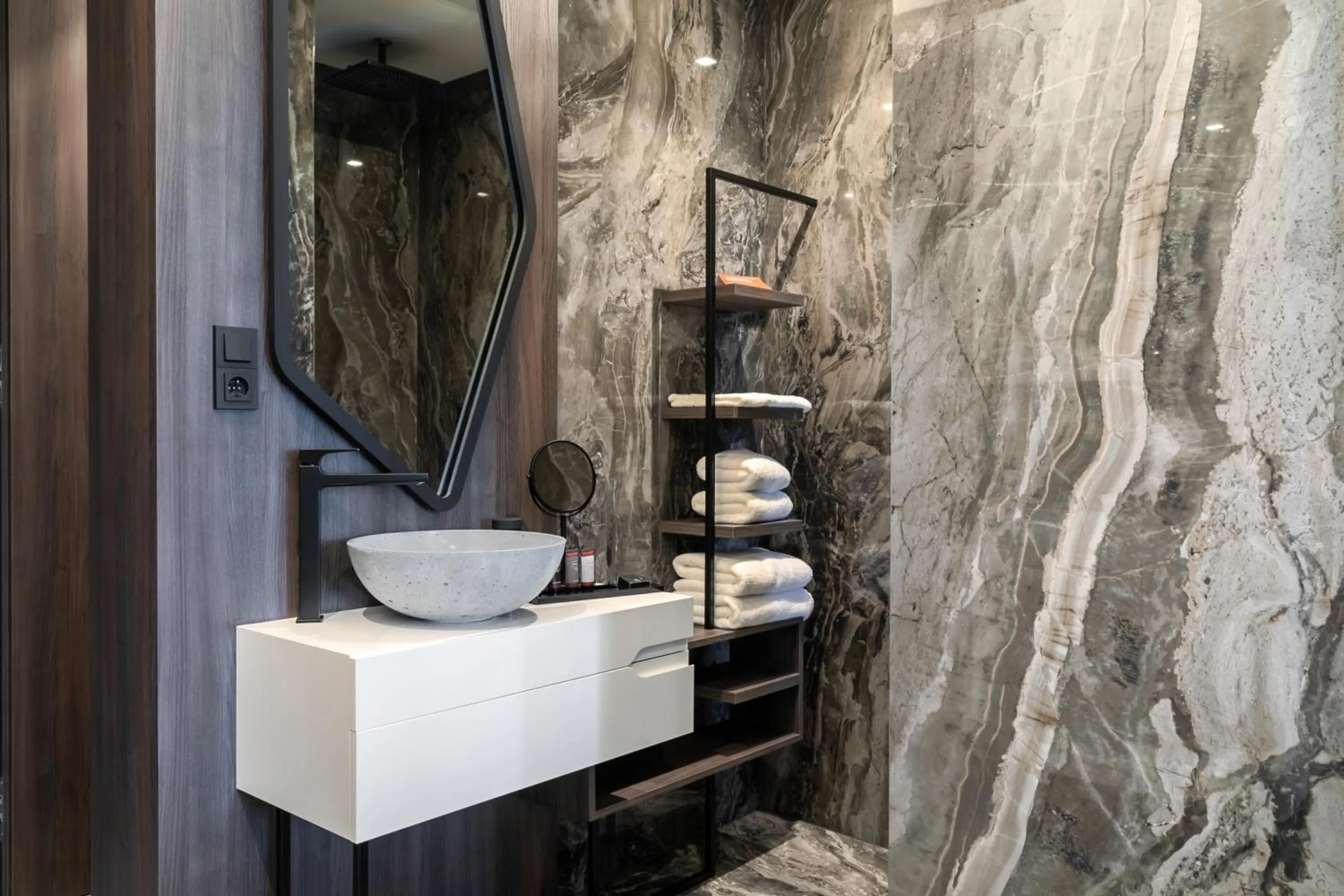 Bathroom in Theatre Hotel