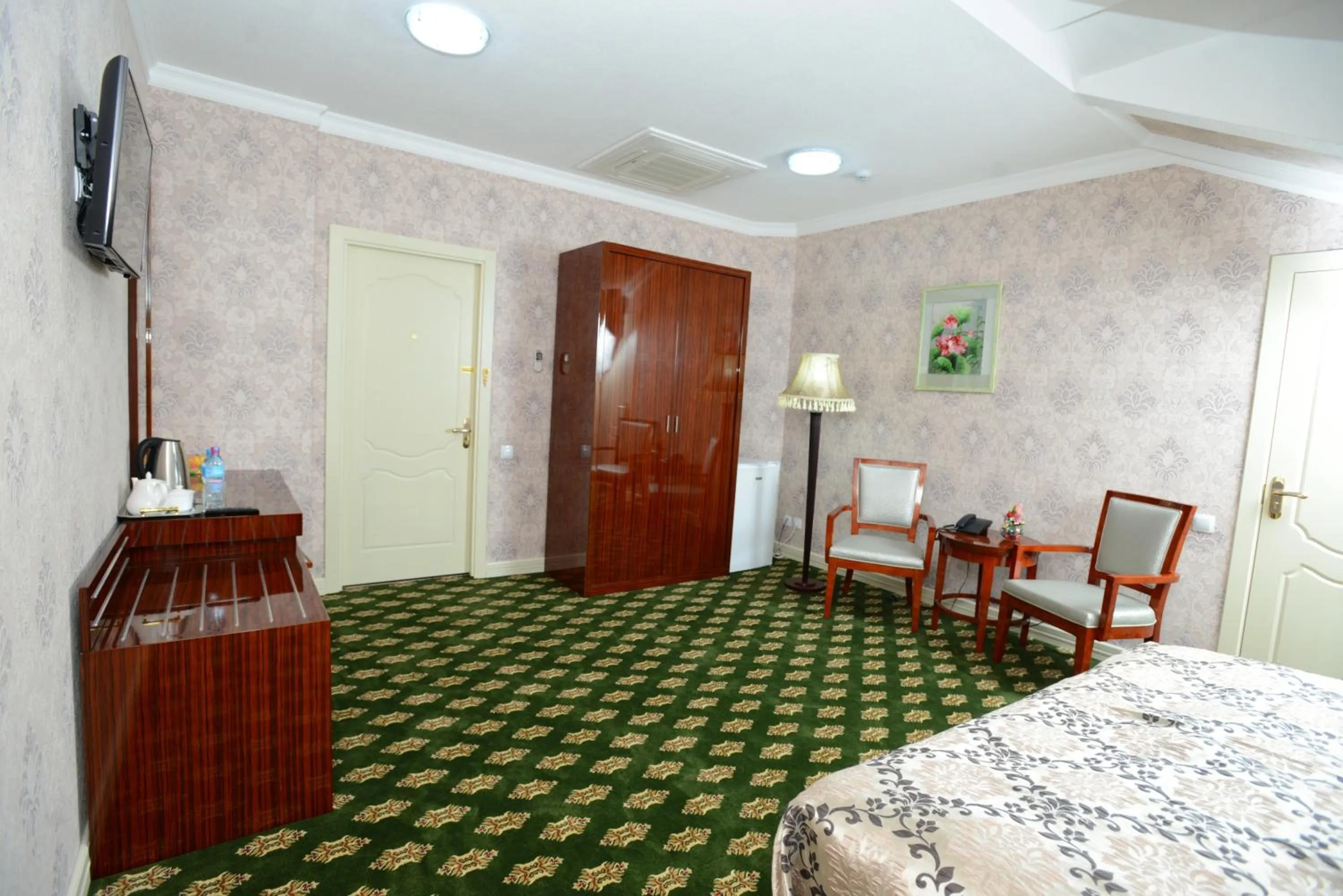 Decorative detail, Bed in City Line Boutique Hotel