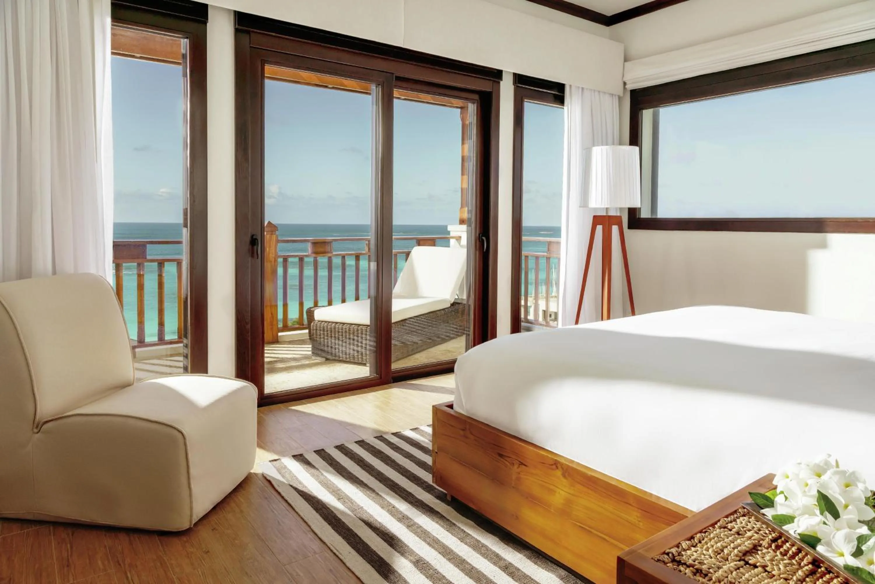 Bed in Zemi Beach House, LXR Hotels & Resorts