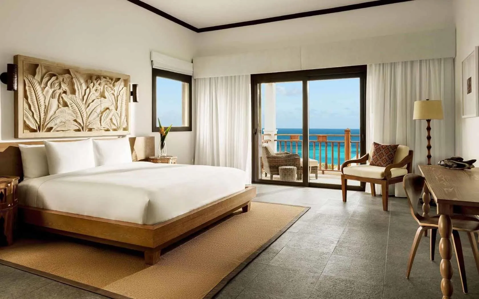 View (from property/room), Bed in Zemi Beach House, LXR Hotels & Resorts