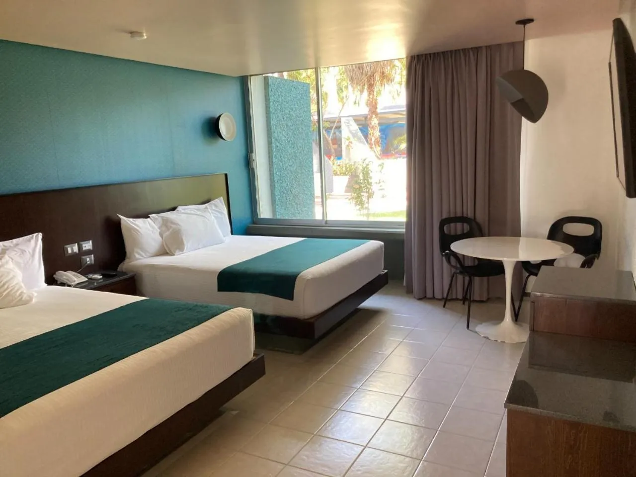 Bed in Hotel Y Parque Acuático La Caldera