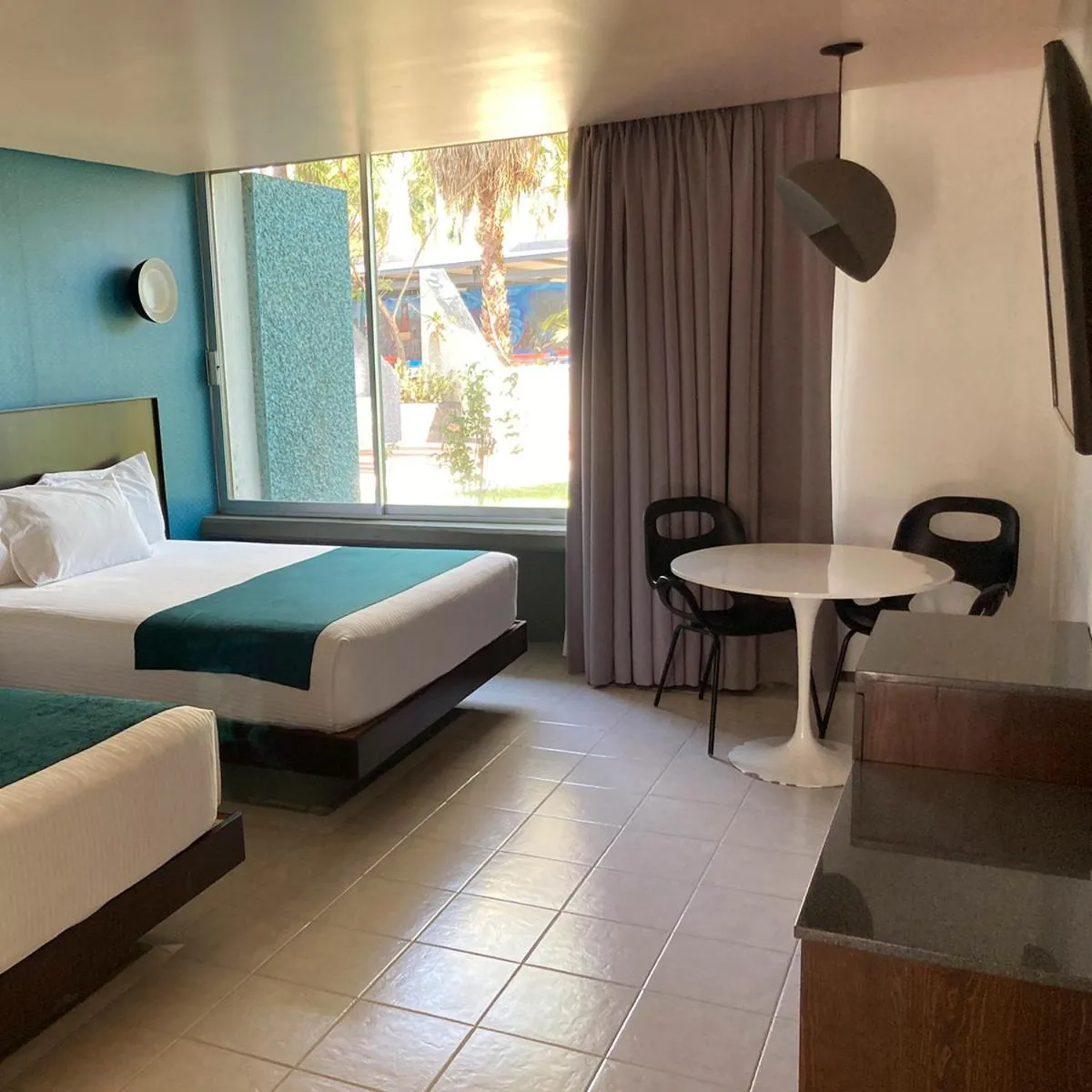 Bed in Hotel Y Parque Acuático La Caldera