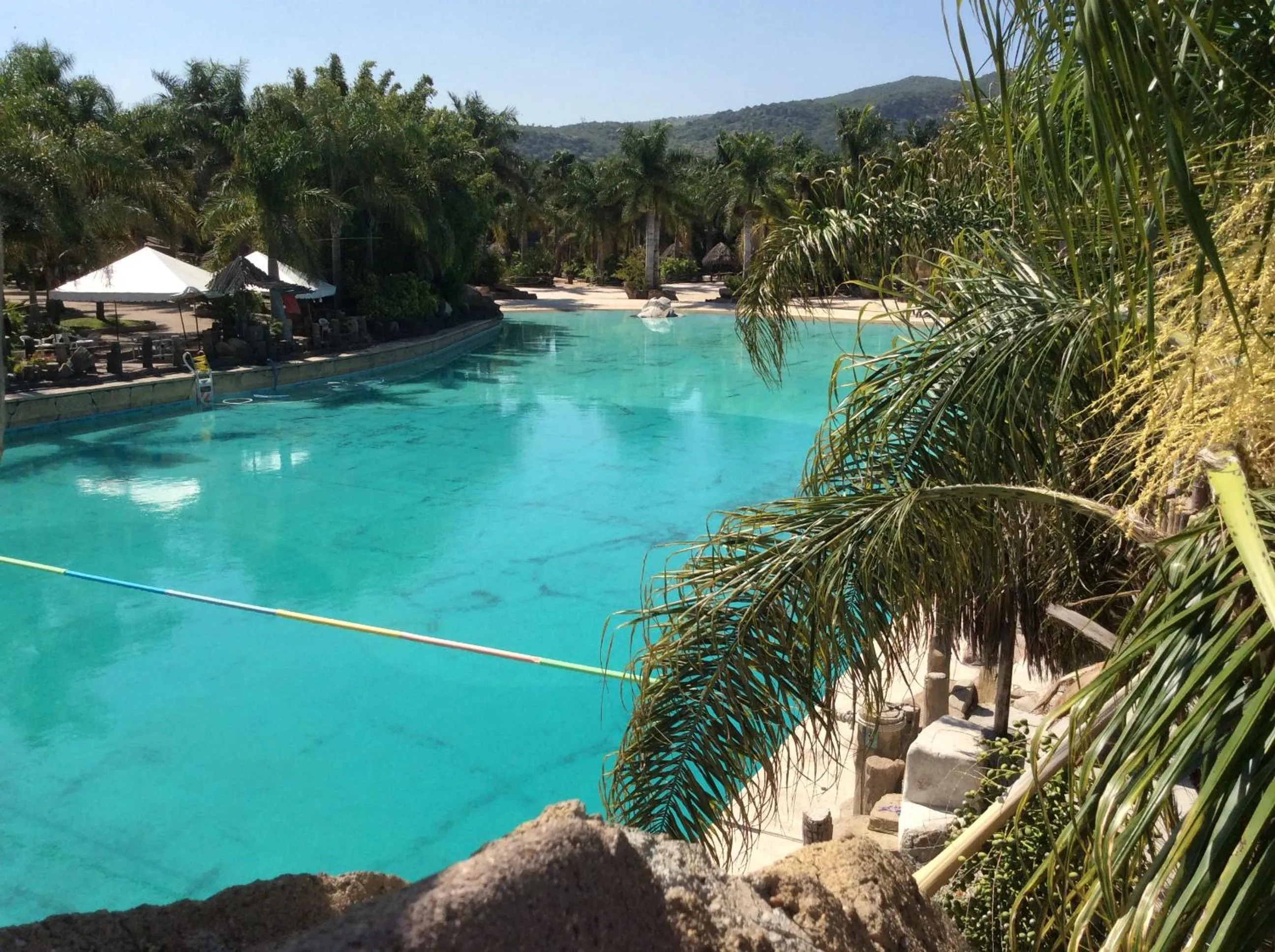 Swimming pool in Hotel Y Parque Acuático La Caldera