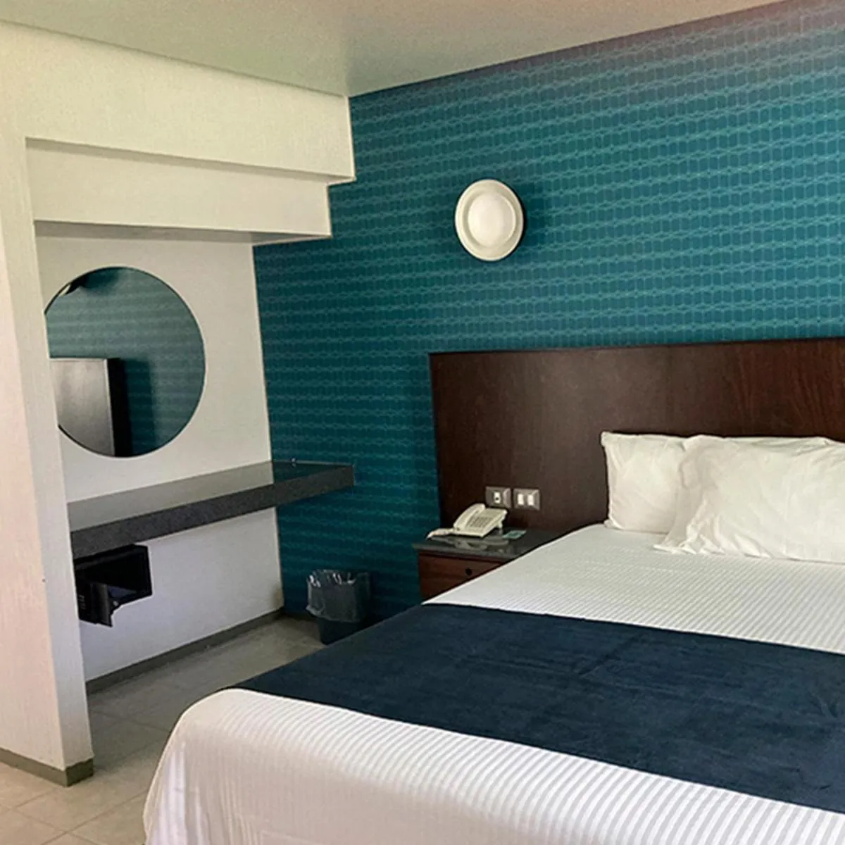 Bed in Hotel Y Parque Acuático La Caldera