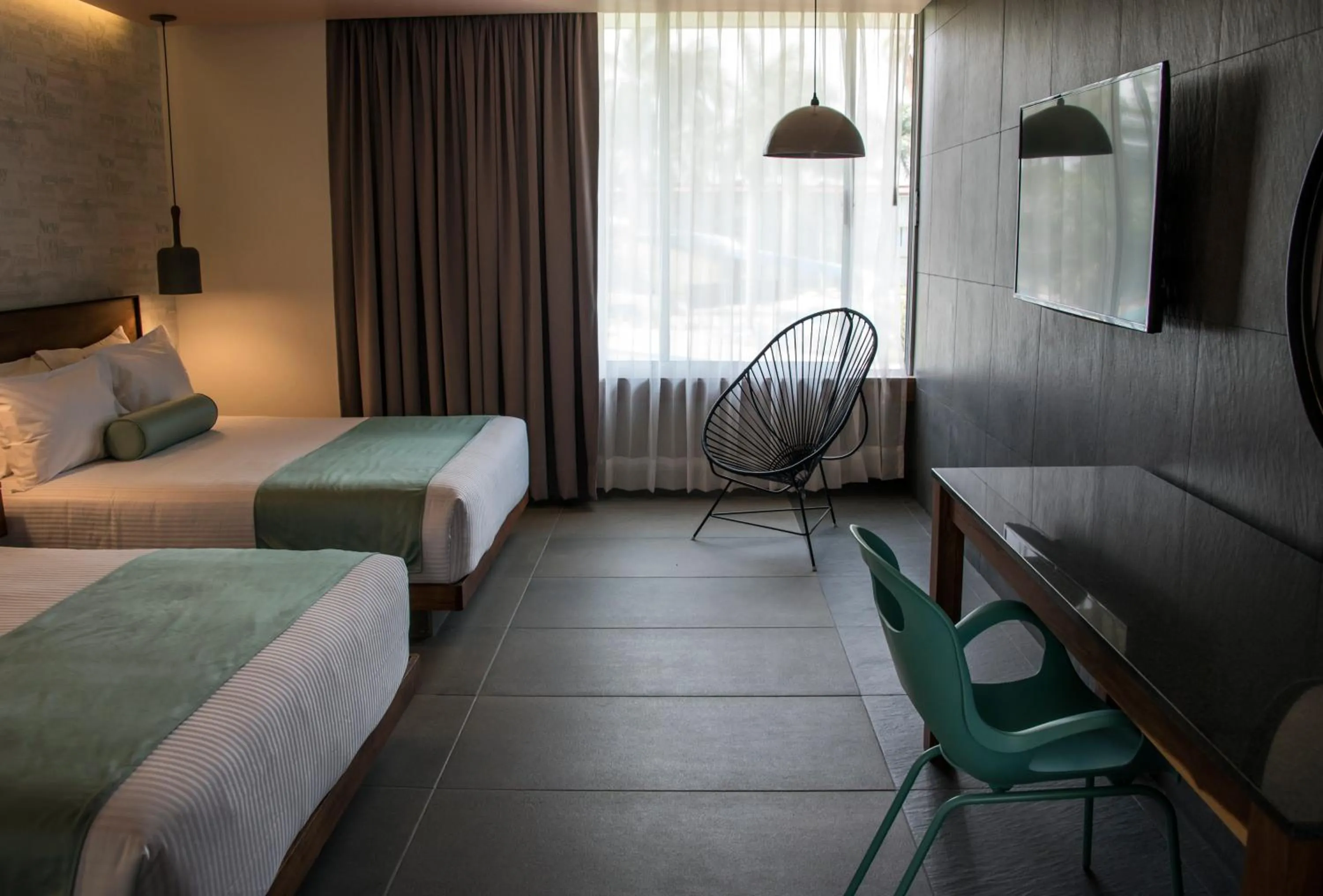 Bed in Hotel Y Parque Acuático La Caldera