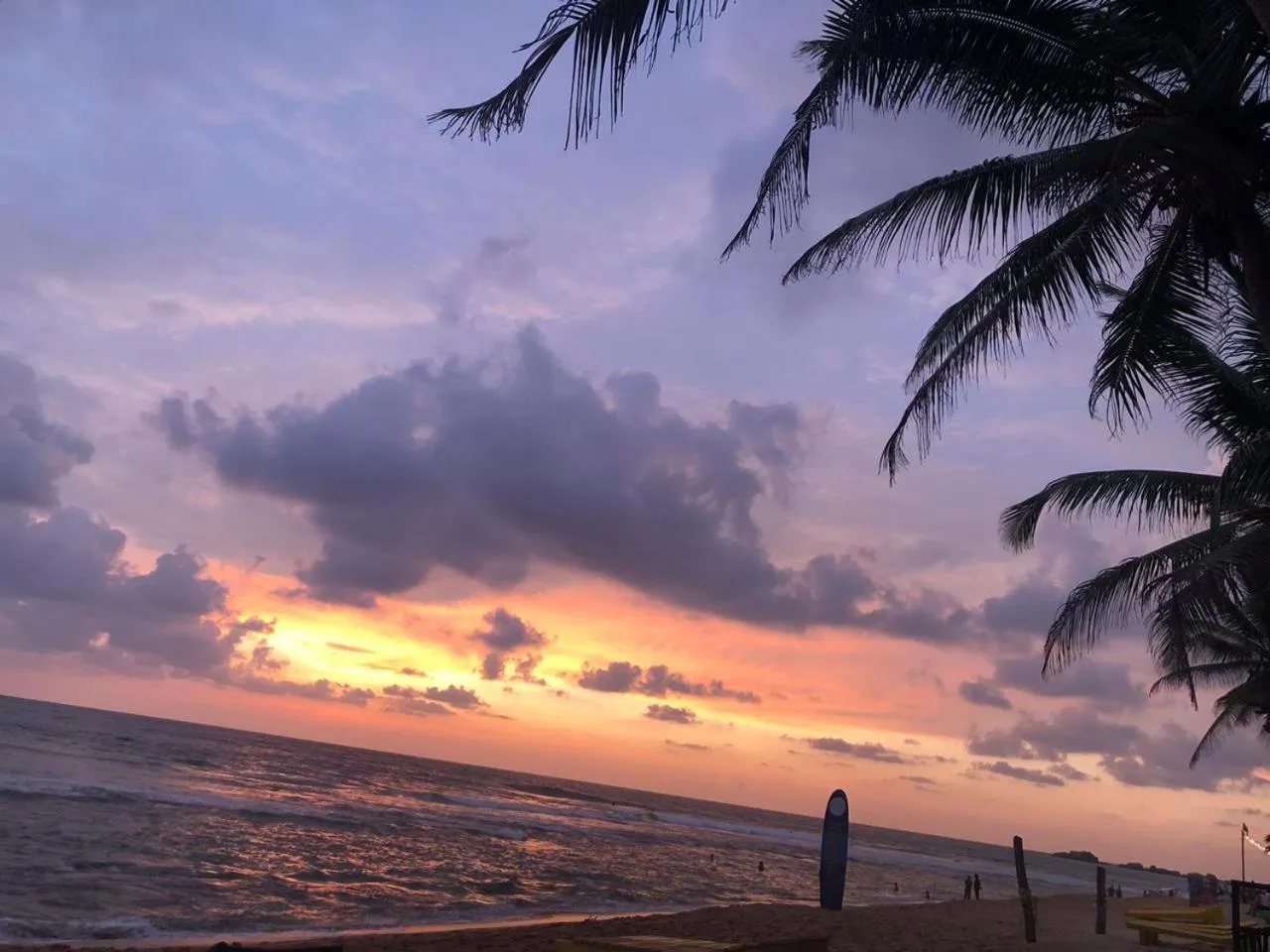 Sunset in Hansa Surf Hotel